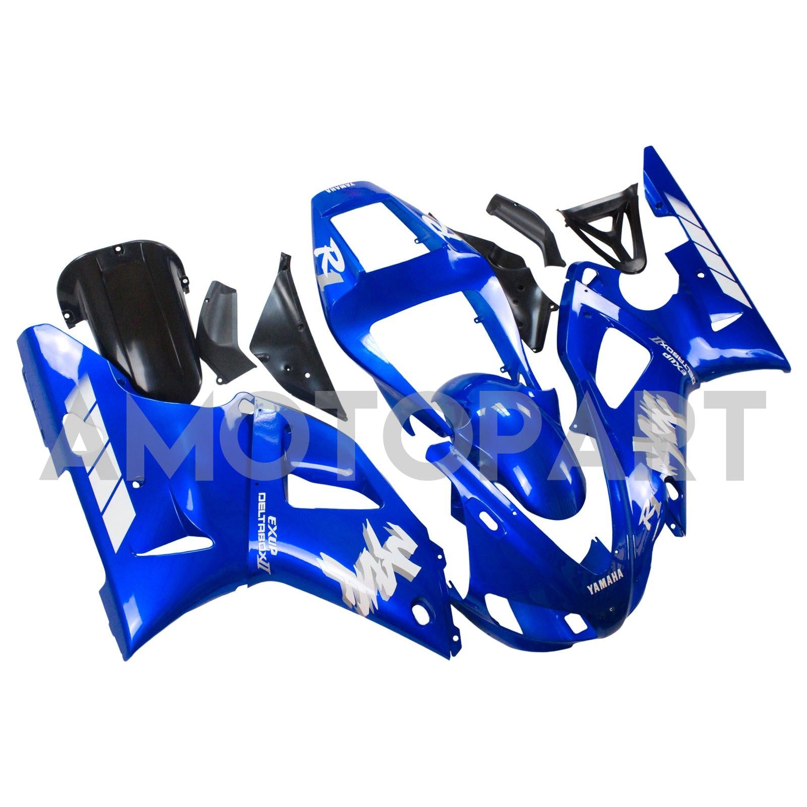 Amotopart Yamaha 1998-1999 YZF 1000 R1 Blue Fairing Kit