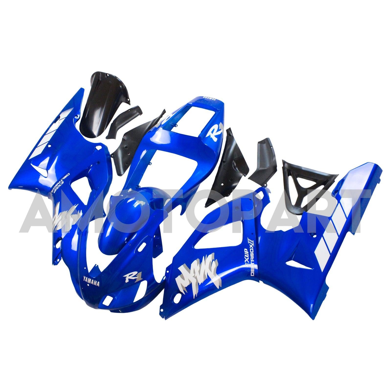 Amotopart Yamaha 1998-1999 YZF 1000 R1 Blue Fairing Kit