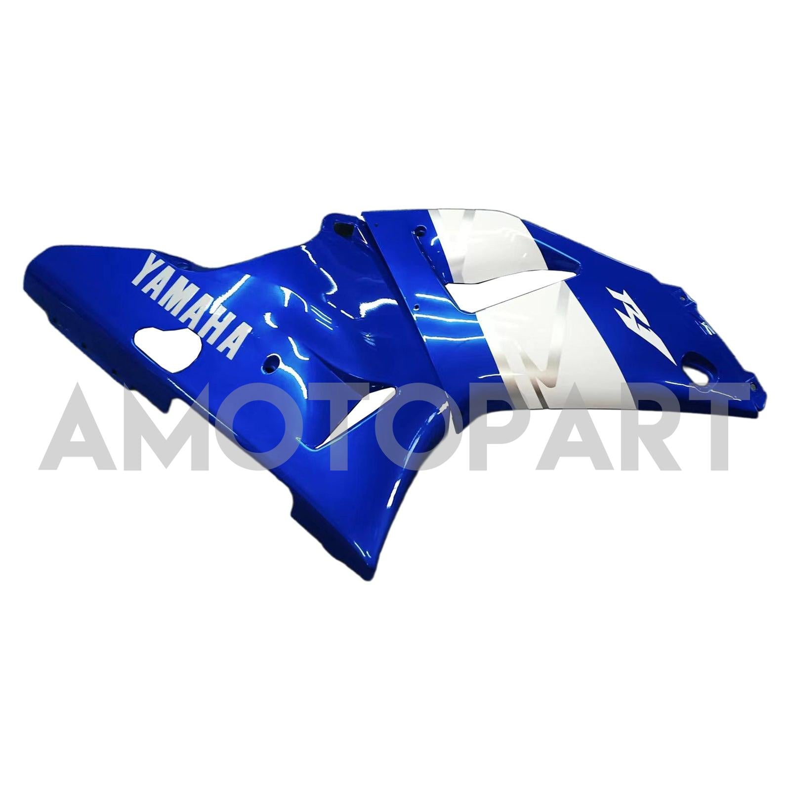 Amotopart 1998-1999 Yamaha YZF 1000 R1 Bleu&Kit de carénage blanc Style5