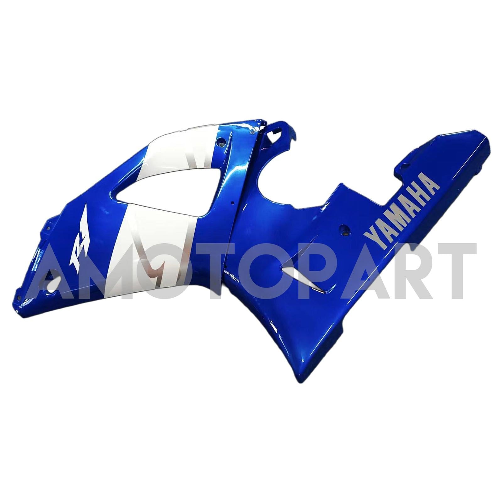 Amotopart 1998-1999 Yamaha YZF 1000 R1 Bleu&Kit de carénage blanc Style5