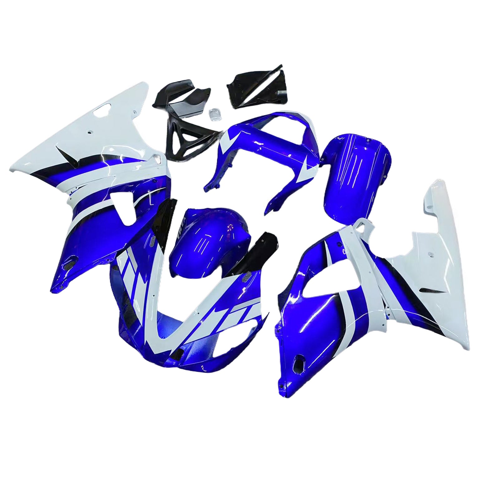 Amotopart 2000-2001 Yamaha YZF 1000 R1 Blue White Fairing Kit
