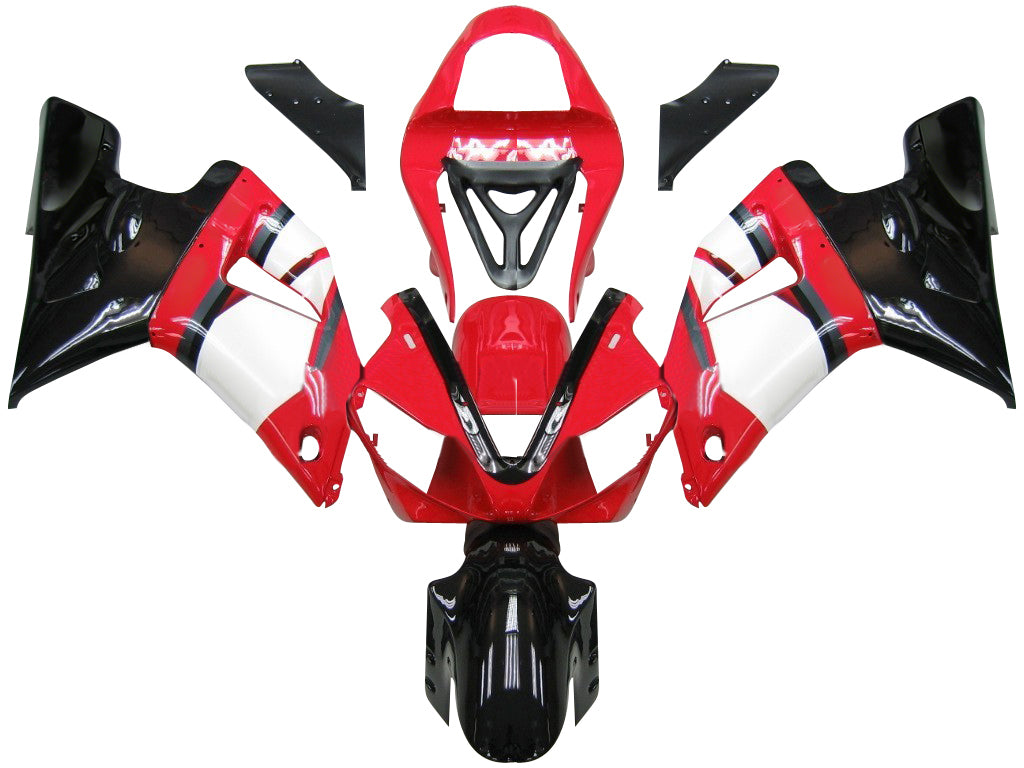 Amotopart 2000-2001 Yamaha YZF 1000 R1 Black Gold Fairing Kit