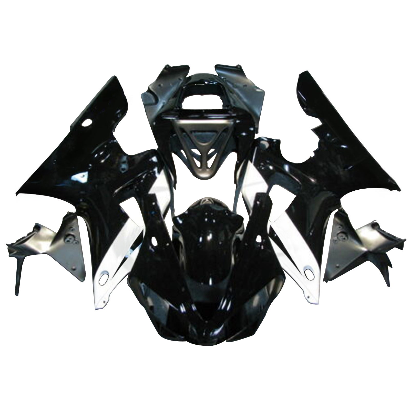 Amotopart 2000-2001 Yamaha YZF-R1 Black Fairing Kit
