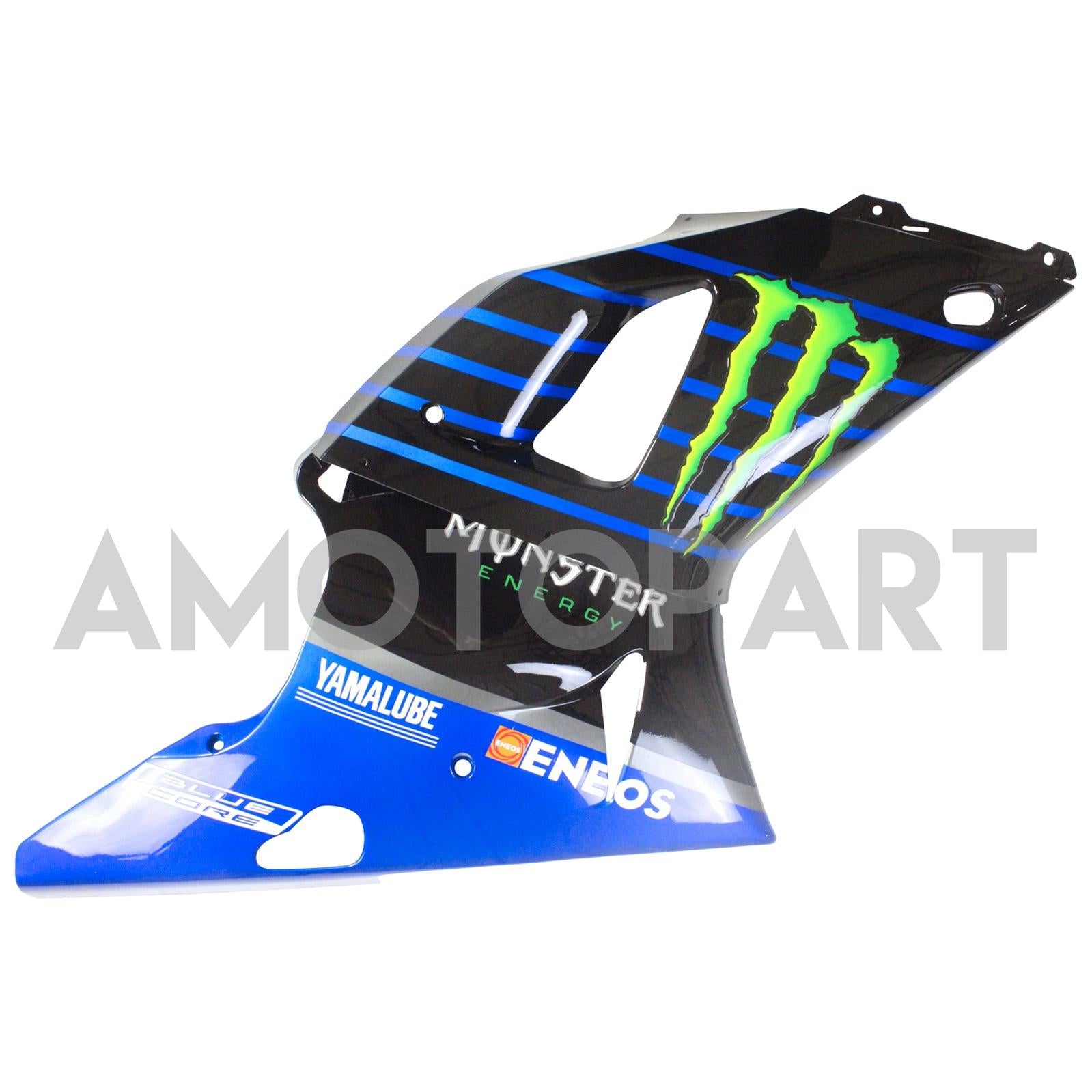Amotopart ヤマハ 2000-2001 YZF 1000 R1 ブルーブラッククローフェアリングキット