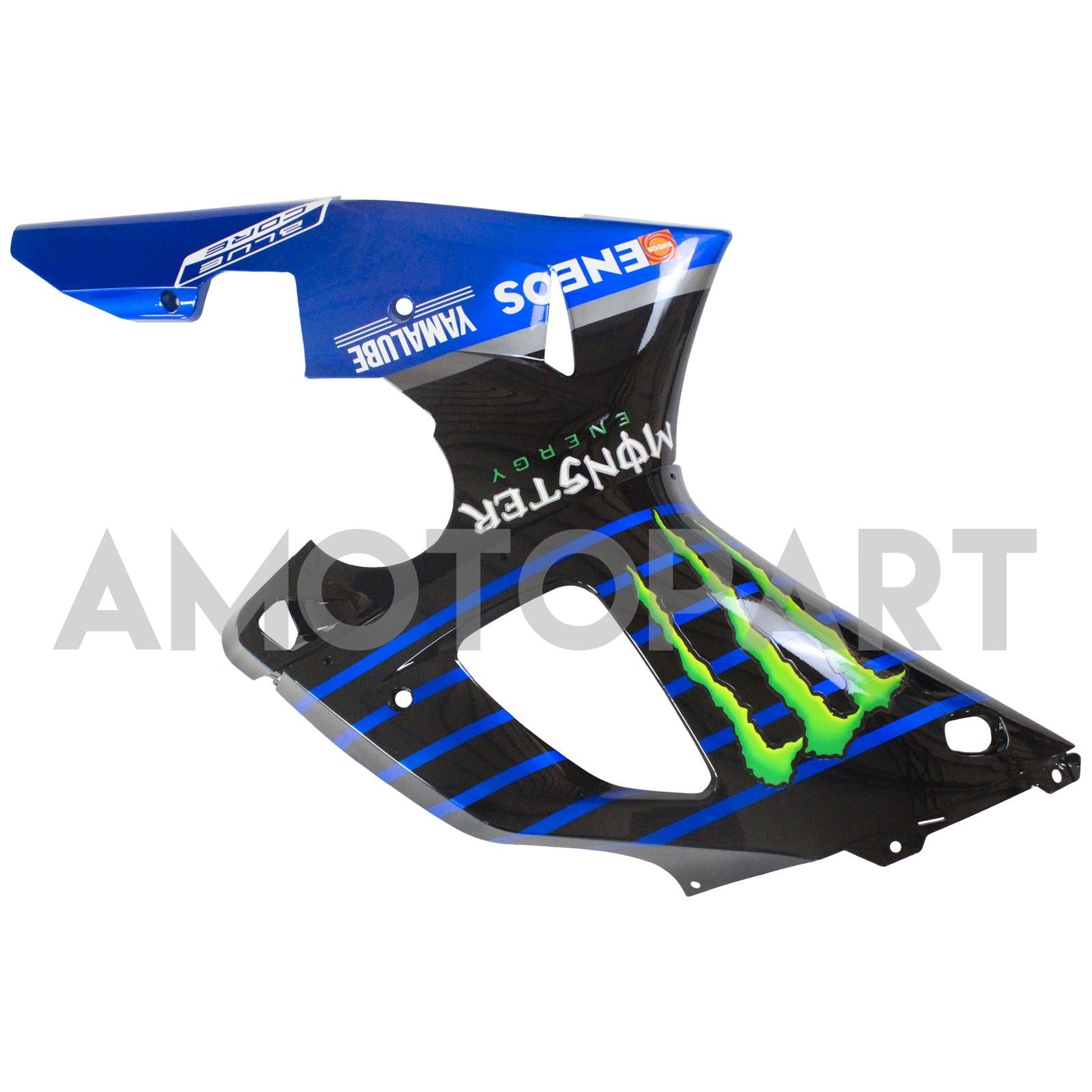 Amotopart ヤマハ 2000-2001 YZF 1000 R1 ブルーブラッククローフェアリングキット