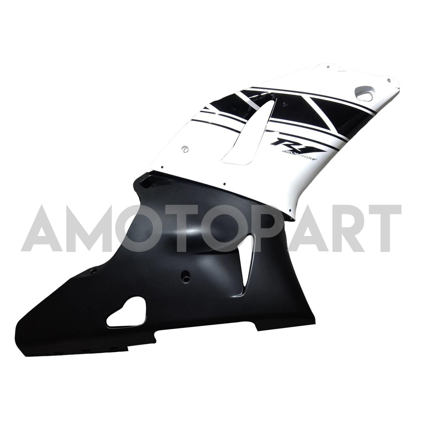 Amotopart 2000-2001 YZF 1000 R1 Yamaha Noir&Kit de carénage blanc Style2