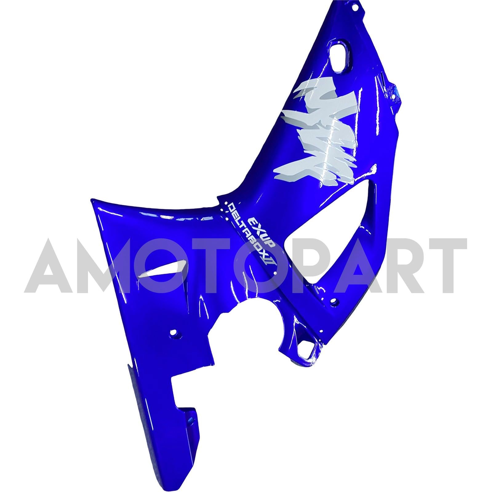 Amotopart 2000-2001 YZF 1000 R1 Yamaha Bleu&Kit de carénage blanc Style4