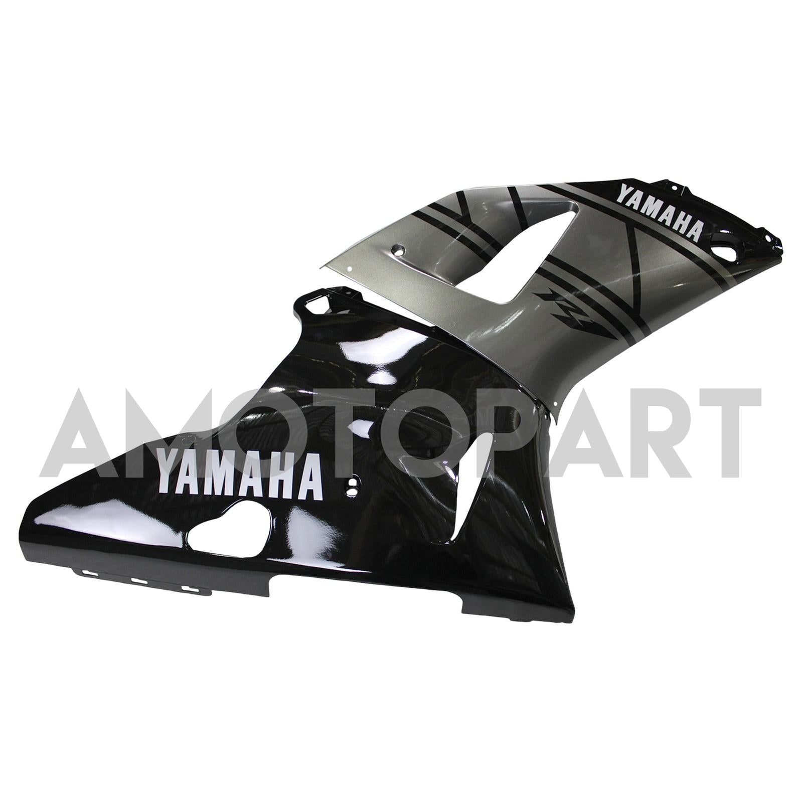 Amotopart 2000-2001 YZF 1000 R1 Yamaha Black&Grey Fairing Kit