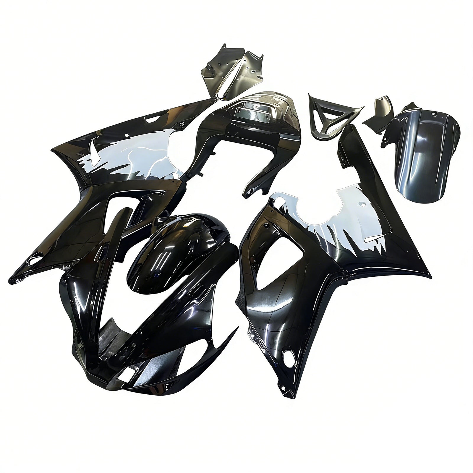 Amotopart 2000-2001 Kit carena Yamaha YZF 1000 R1 bianco nero