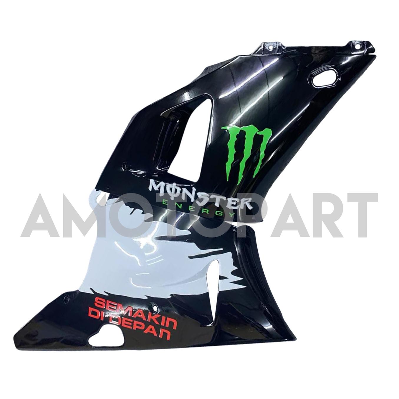 Amotopart 2000-2001 Yamaha YZF 1000 R1 White Black Fairing Kit