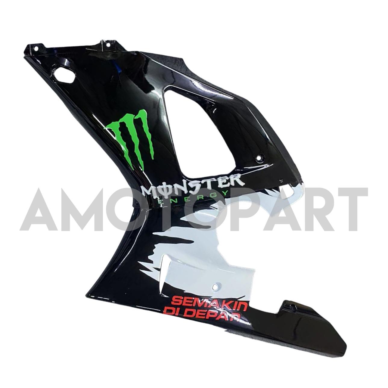 Amotopart 2000-2001 Yamaha YZF 1000 R1 White Black Fairing Kit
