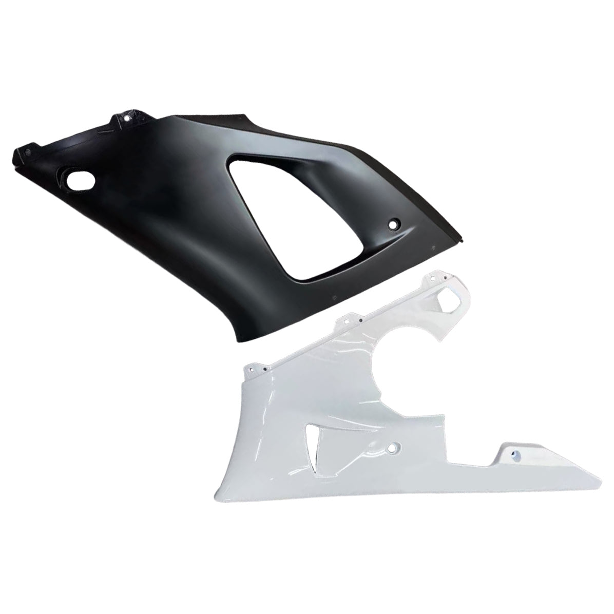 Amotopart 2000-2001 Yamaha YZF 1000 R1 Glossy Black White Fairing Kit