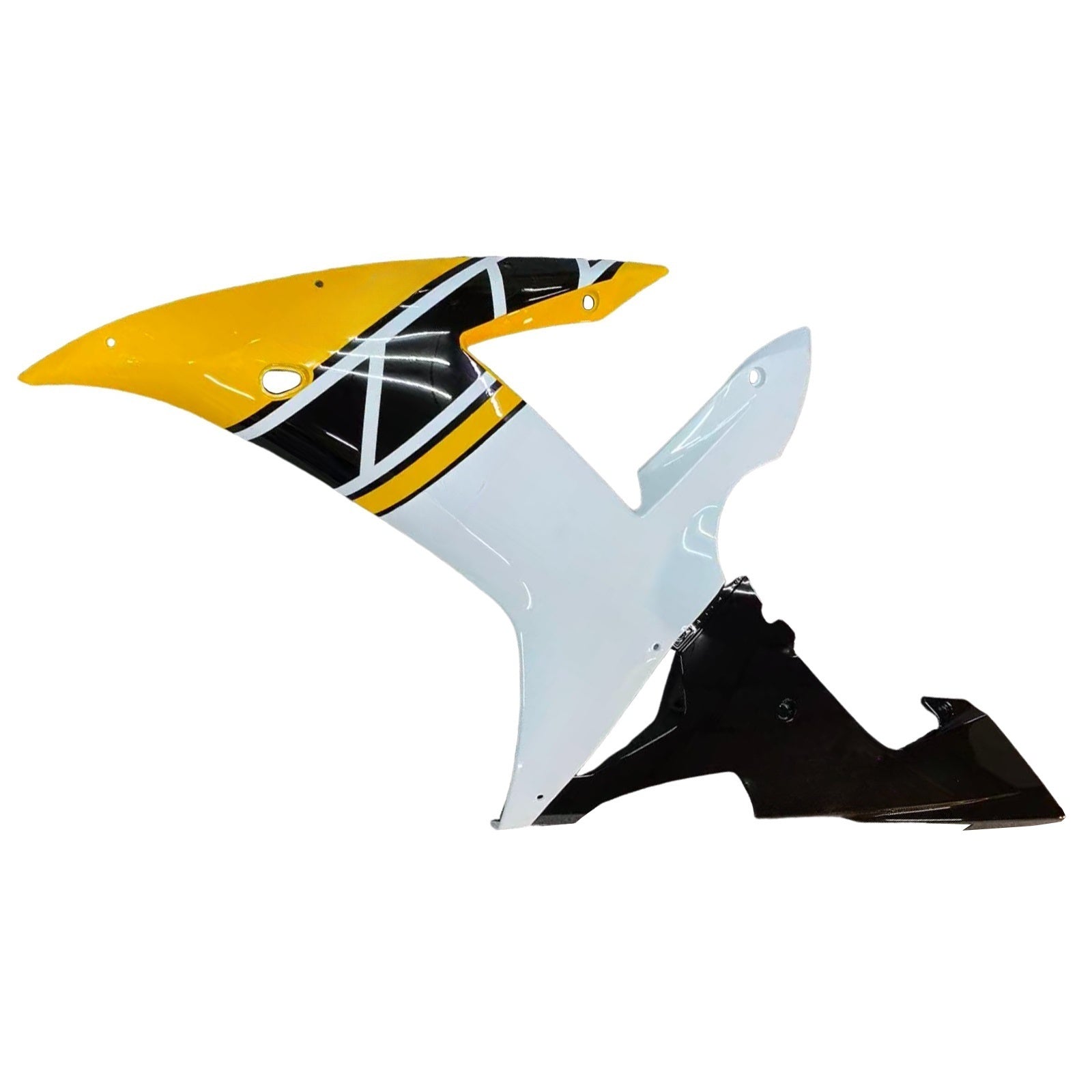 AMOTOPART 2002-2003 YAMAHA YZF 1000 R1 Yellow & White Fairing Kit
