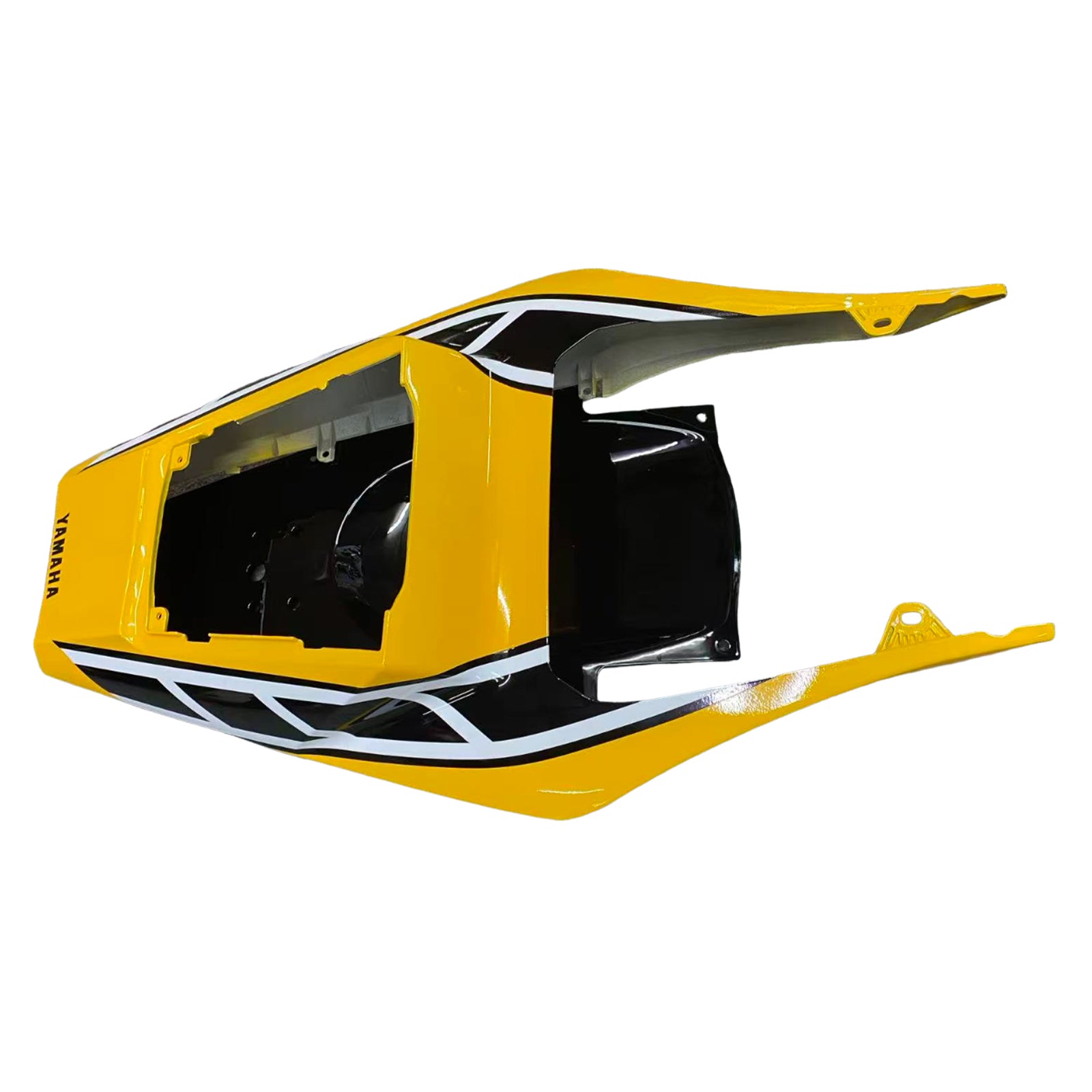 Amotopart 2002-2003 Yamaha YZF 1000 R1 Jaune&Kit de carénage blanc