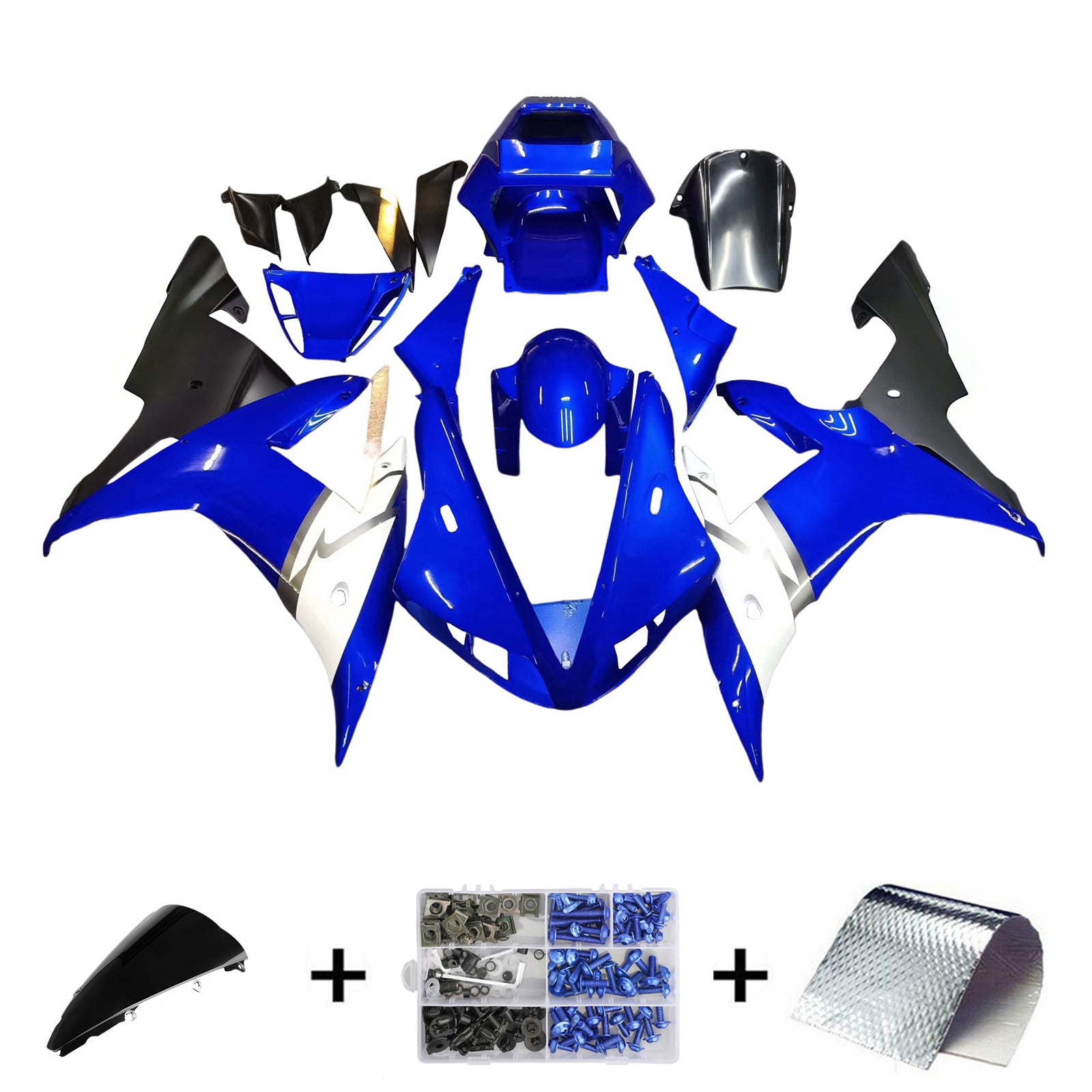 Injection Fairing Kit Bodywork Plastic ABS fit For Yamaha YZF 1000 R1 2002-2003