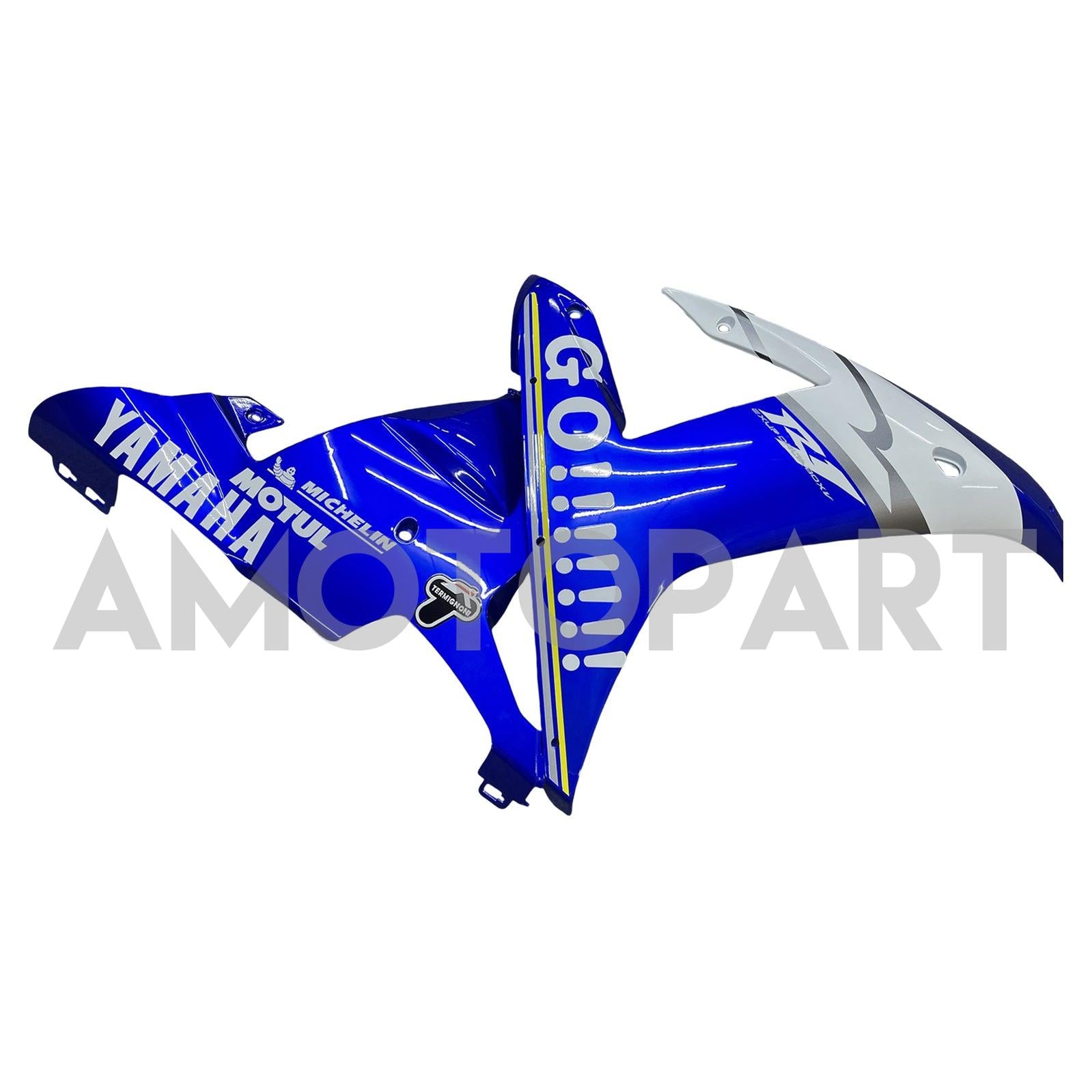 Amotopart 2002-2003 Yamaha YZF 1000 R1 Blue&White Style2 Fairing Kit