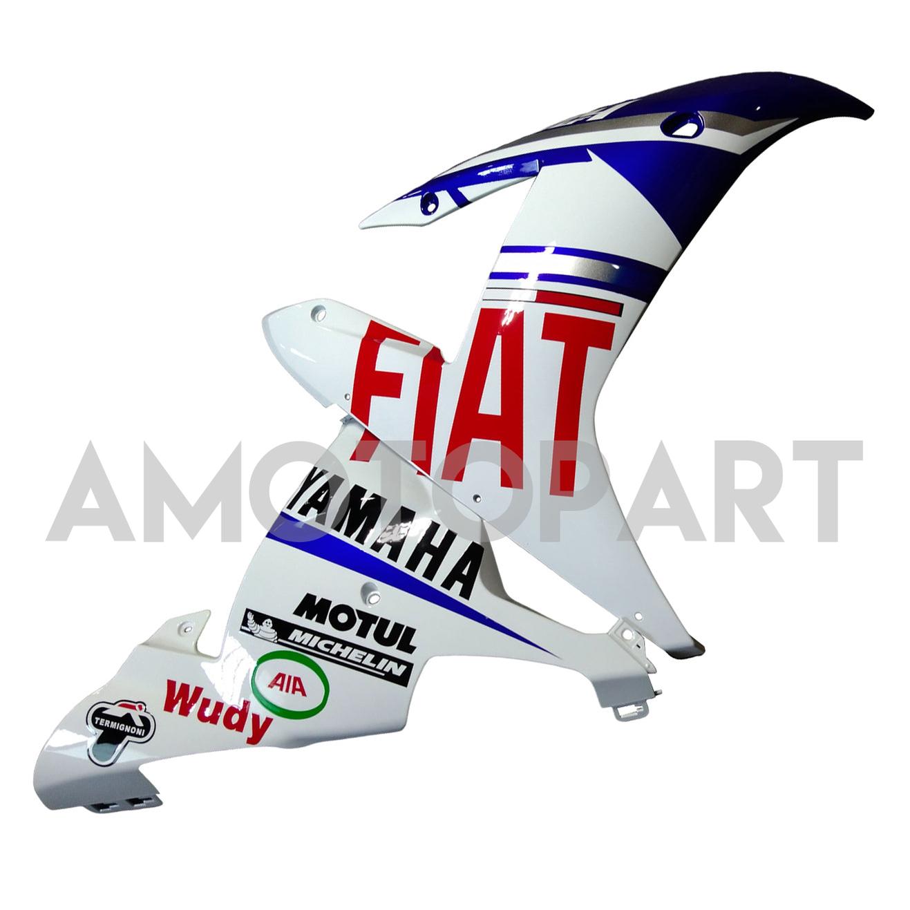 Amotopart 2002-2003 Yamaha YZF 1000 R1 Blue & White Style 1 Kit de carenagem