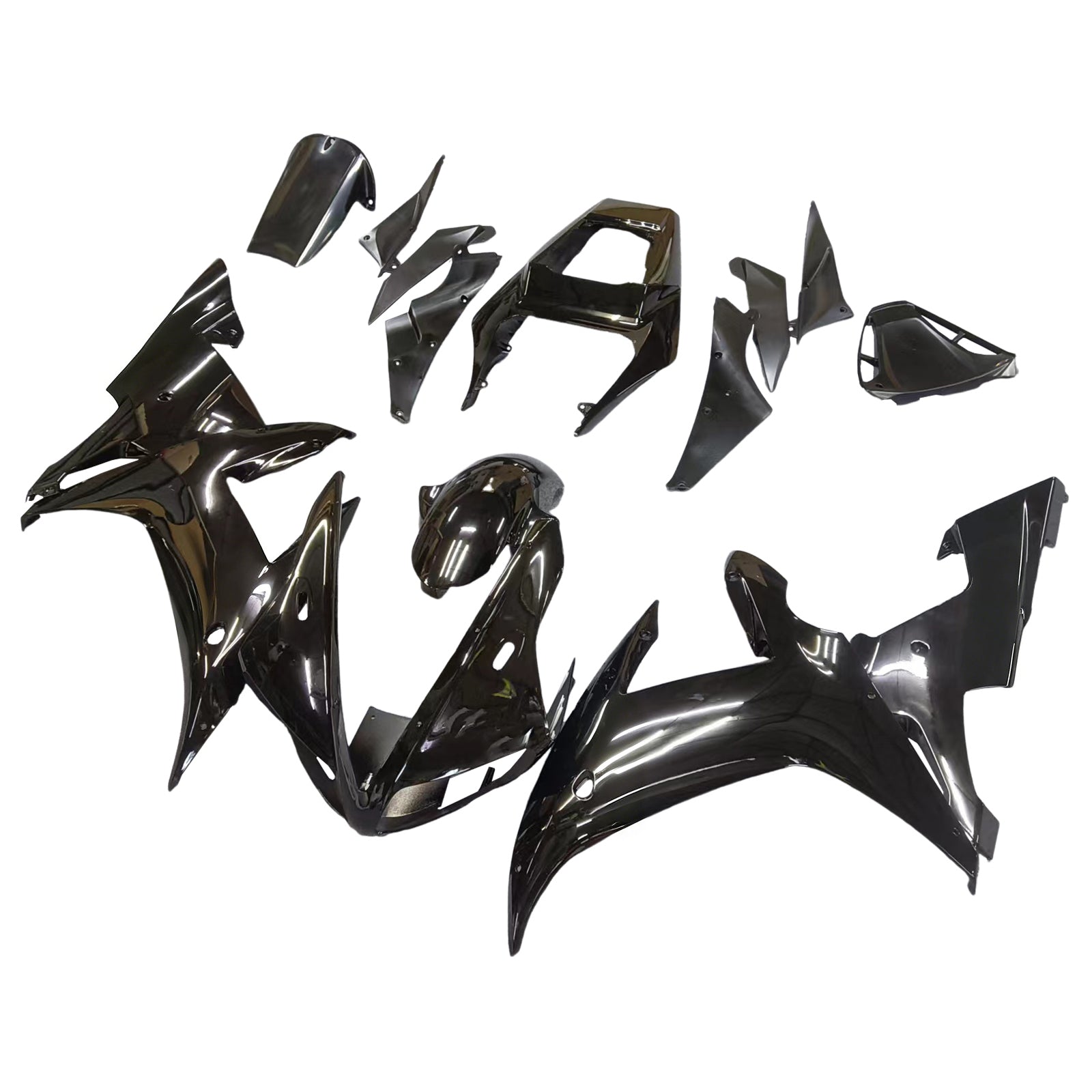 Amotopart 2002-2003 Kit carena Yamaha YZF 1000 R1 nero lucido