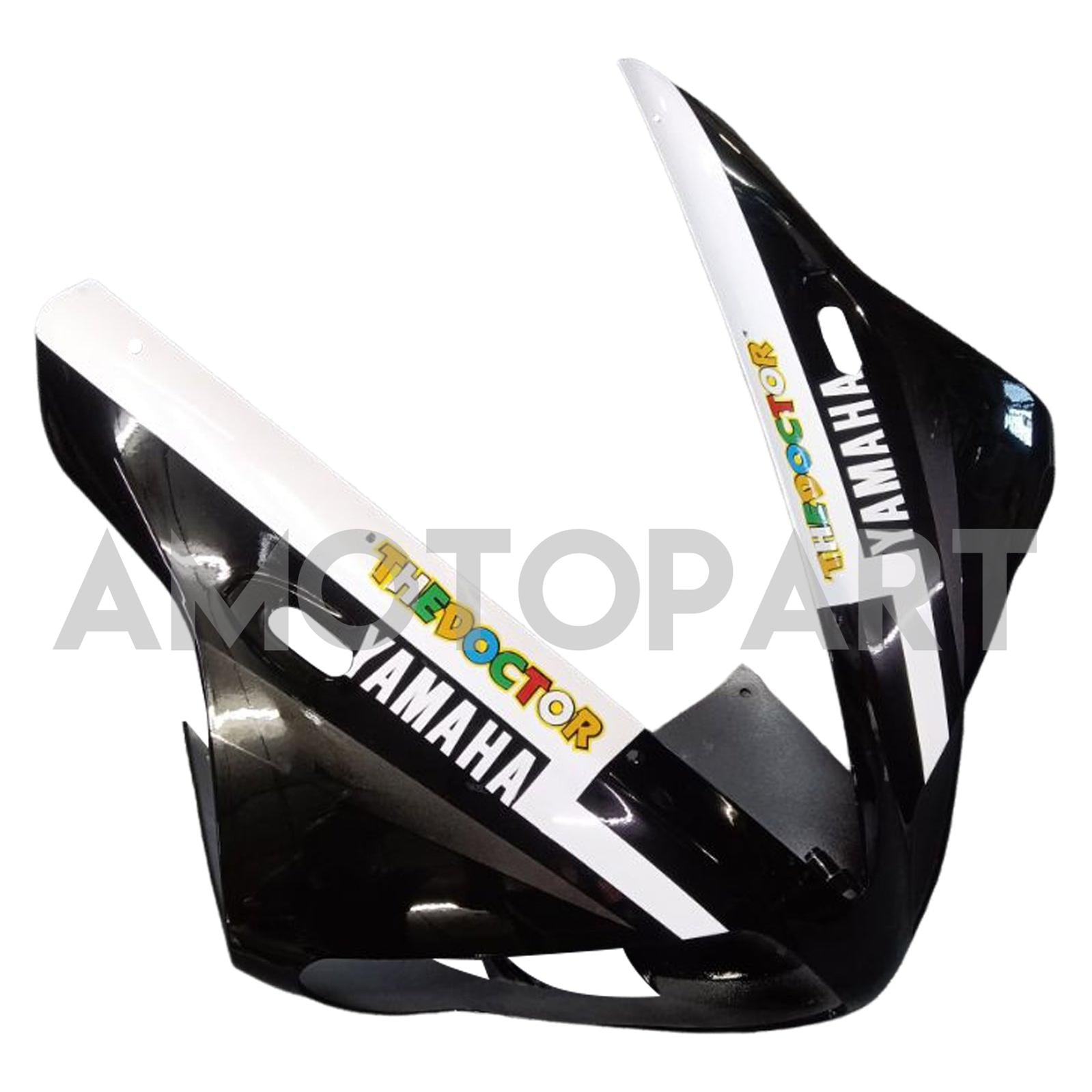Amotopart Yamaha 2002-2003 YZF 1000 R1 WHITE BLACK LOGO FAIRION KIT