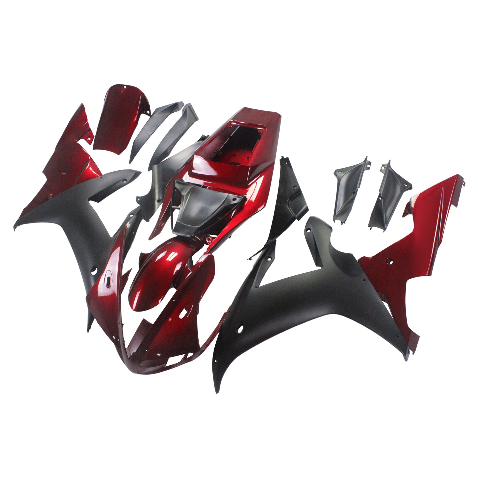 Amotopart 2002-2003 Yamaha R1 Fairing G-Red & Black Kit