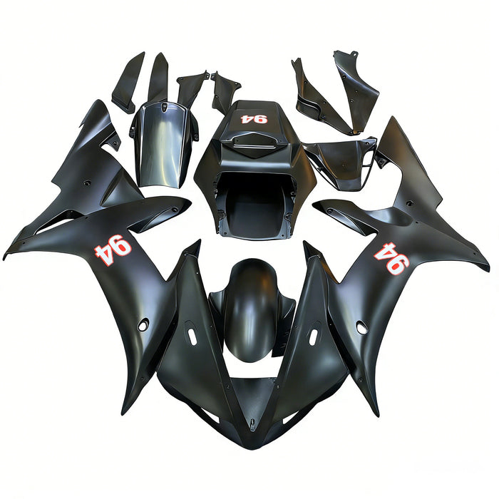 Amotopart 2002-2003 Yamaha YZF-R1 Black Fairing Kit