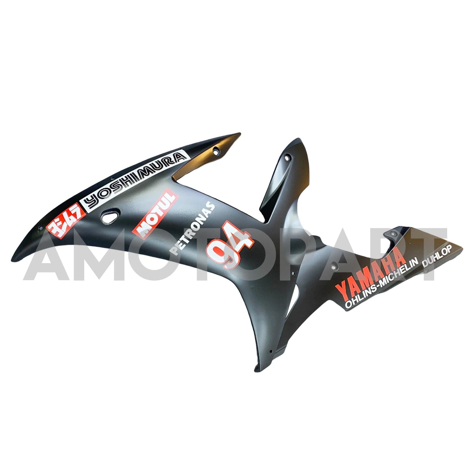 Amotopart 2002-2003 Yamaha YZF-R1 Black with Logo Fairing Kit