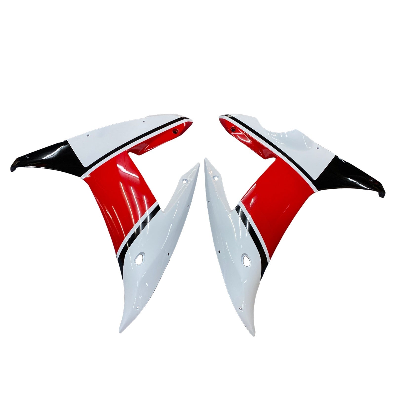 Amotopart 2002-2003 YZF-R1 Yamaha Kit carena Style4 nero e rosso