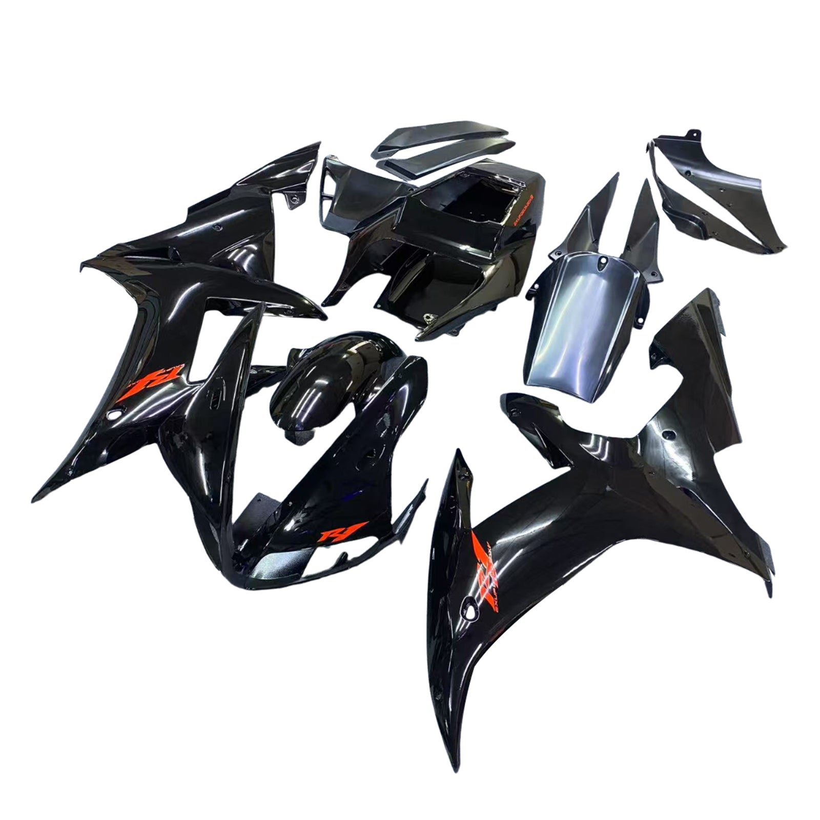 Amotopart 2002-2003 YZF-R1 Yamaha Gloss Black Sada kapotáže