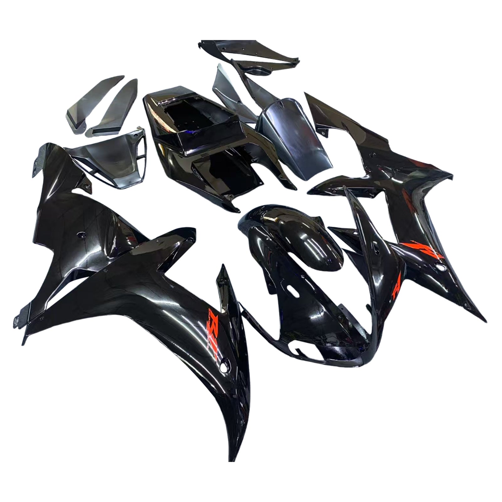 Amotopart 2002-2003 YZF-R1 Yamaha Gloss Black Sada kapotáže