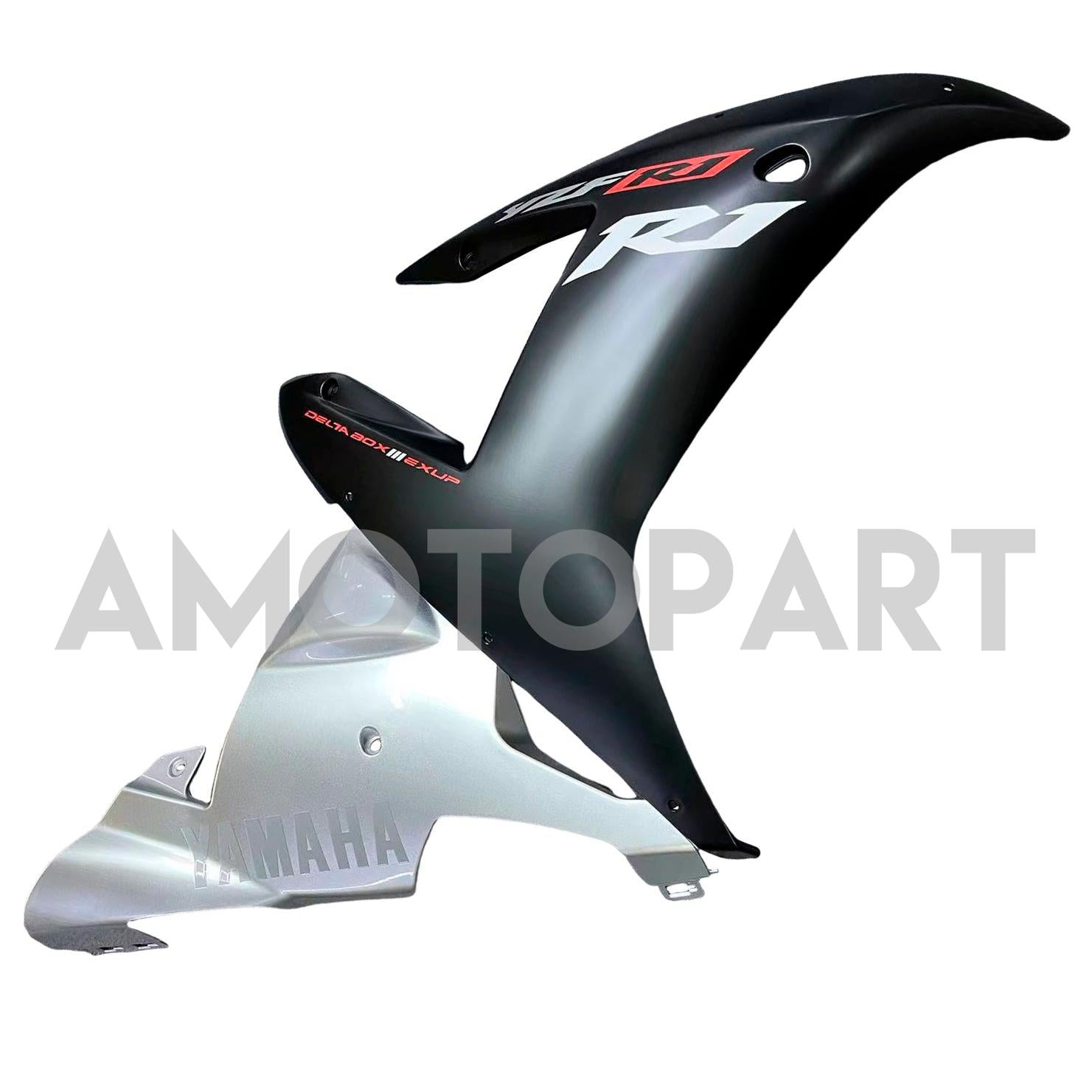 Amotopart 2002-2003 YZF-R1 Yamaha Kit carena nero e argento