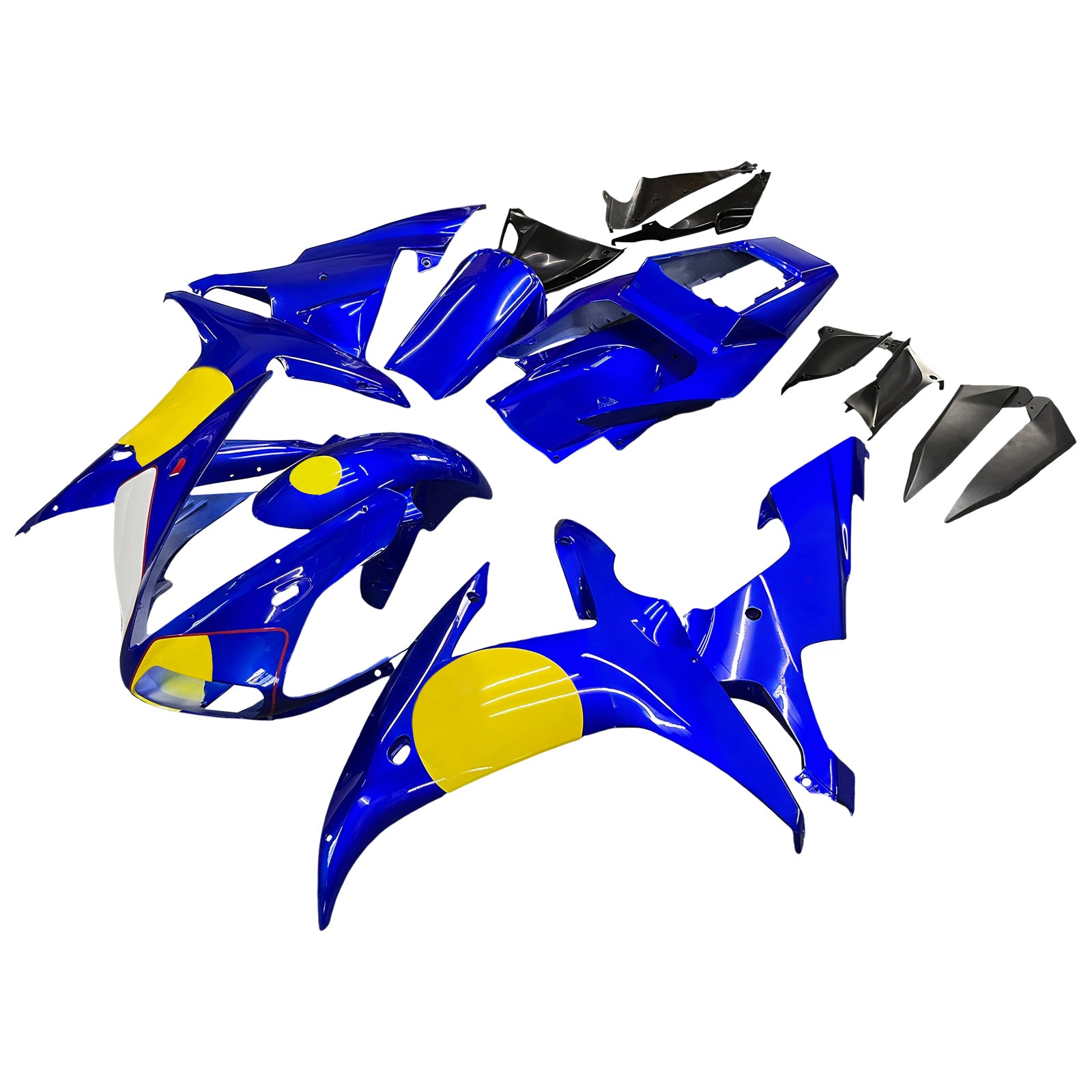 Amotopart 2002-2003 Yamaha YZF 1000 R1 Blue Yellow Fairing Kit