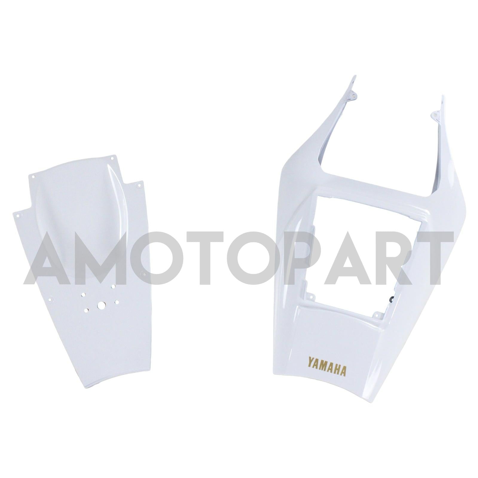 Amotopart Yamaha 2002-2003 YZF 1000 R1 Kit carena logo dorato bianco