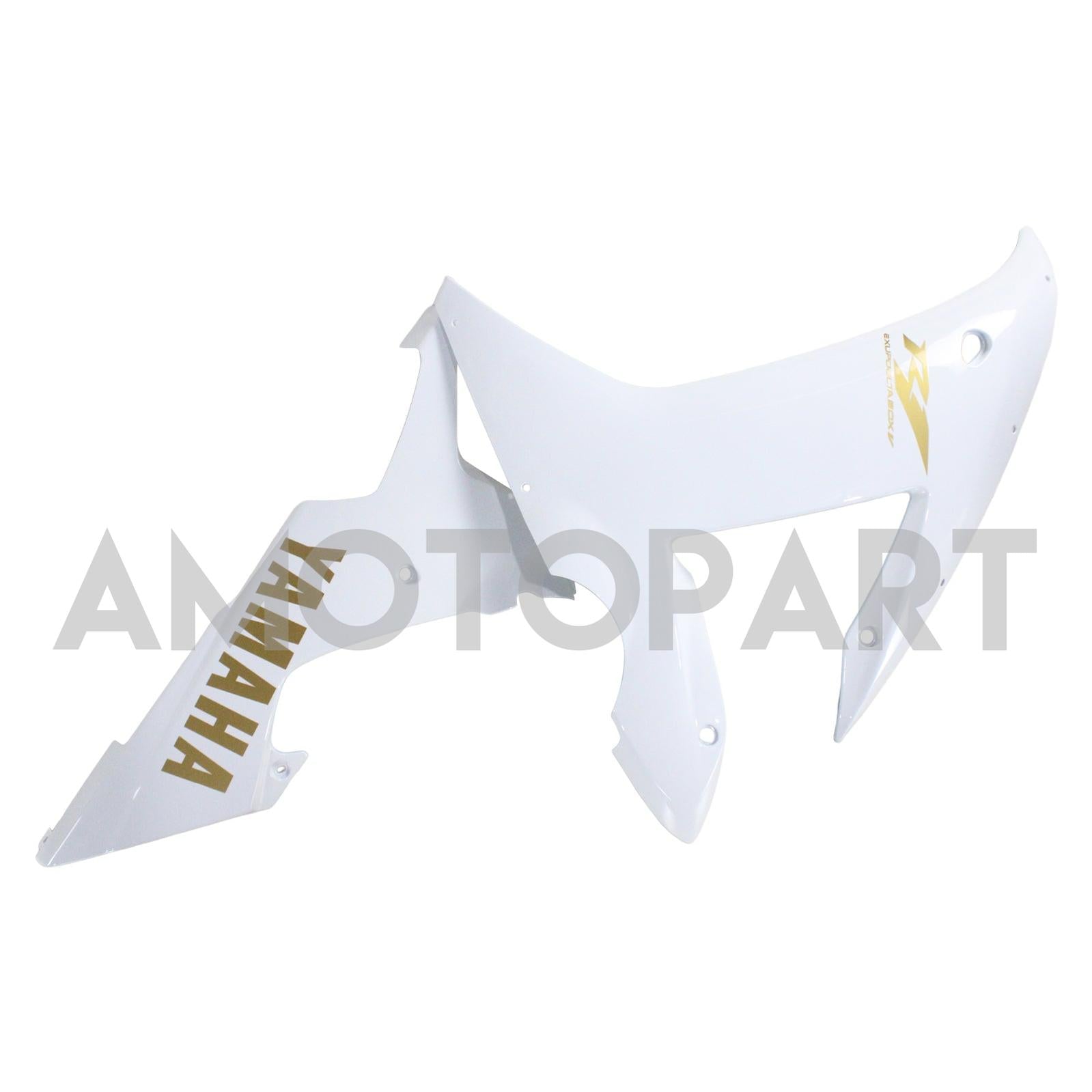 Amotopart Yamaha 2002-2003 YZF 1000 R1 Kit carena logo dorato bianco