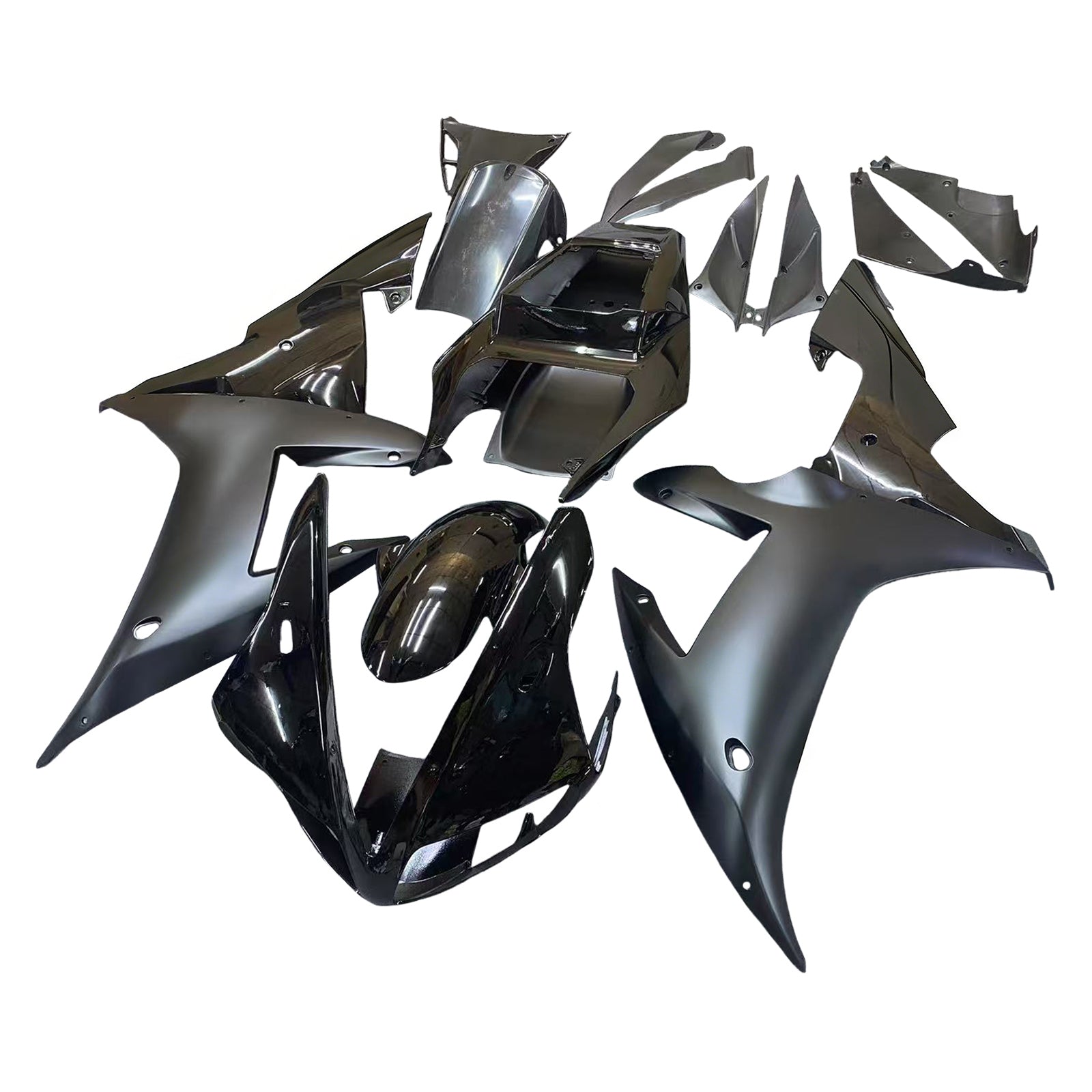 Amotopart 2002-2003 Yamaha YZF R1 Black Fairing Kit