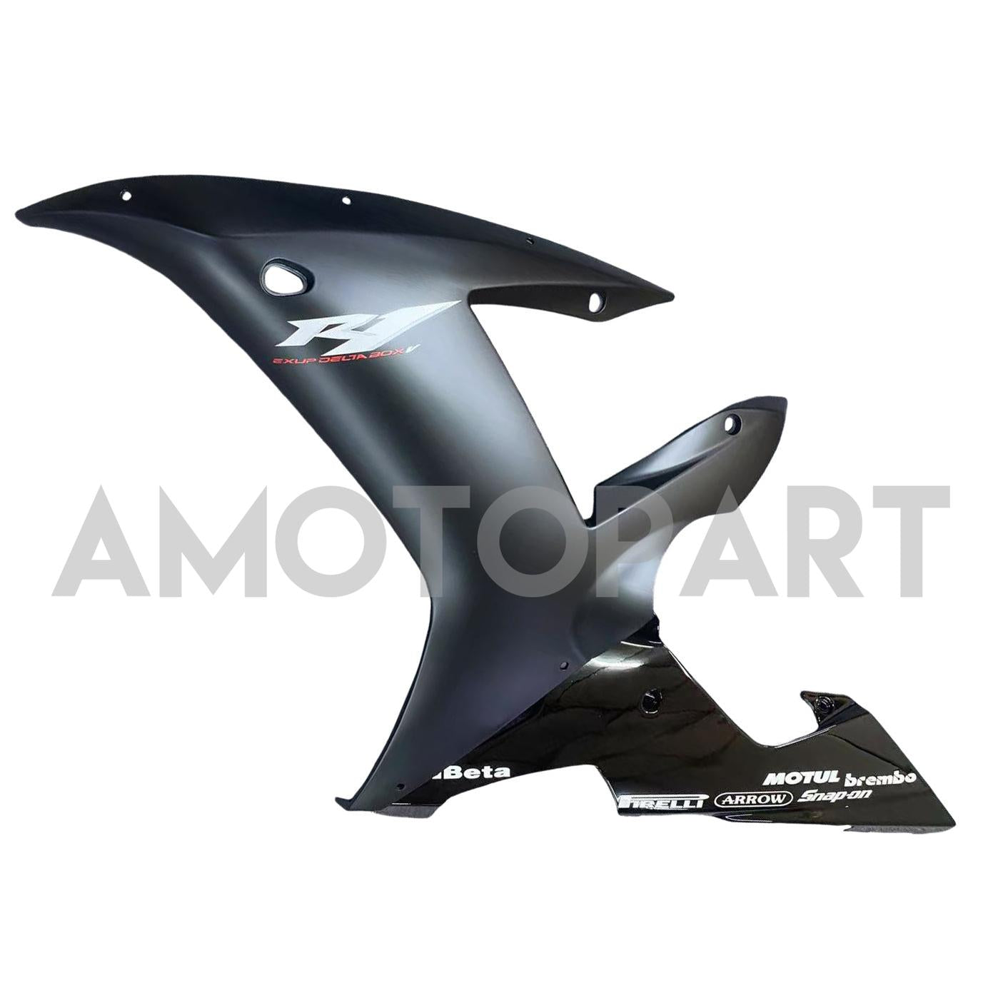 Amotopart 2002-2003 Yamaha YZF R1 Black & Logo Fairing Kit
