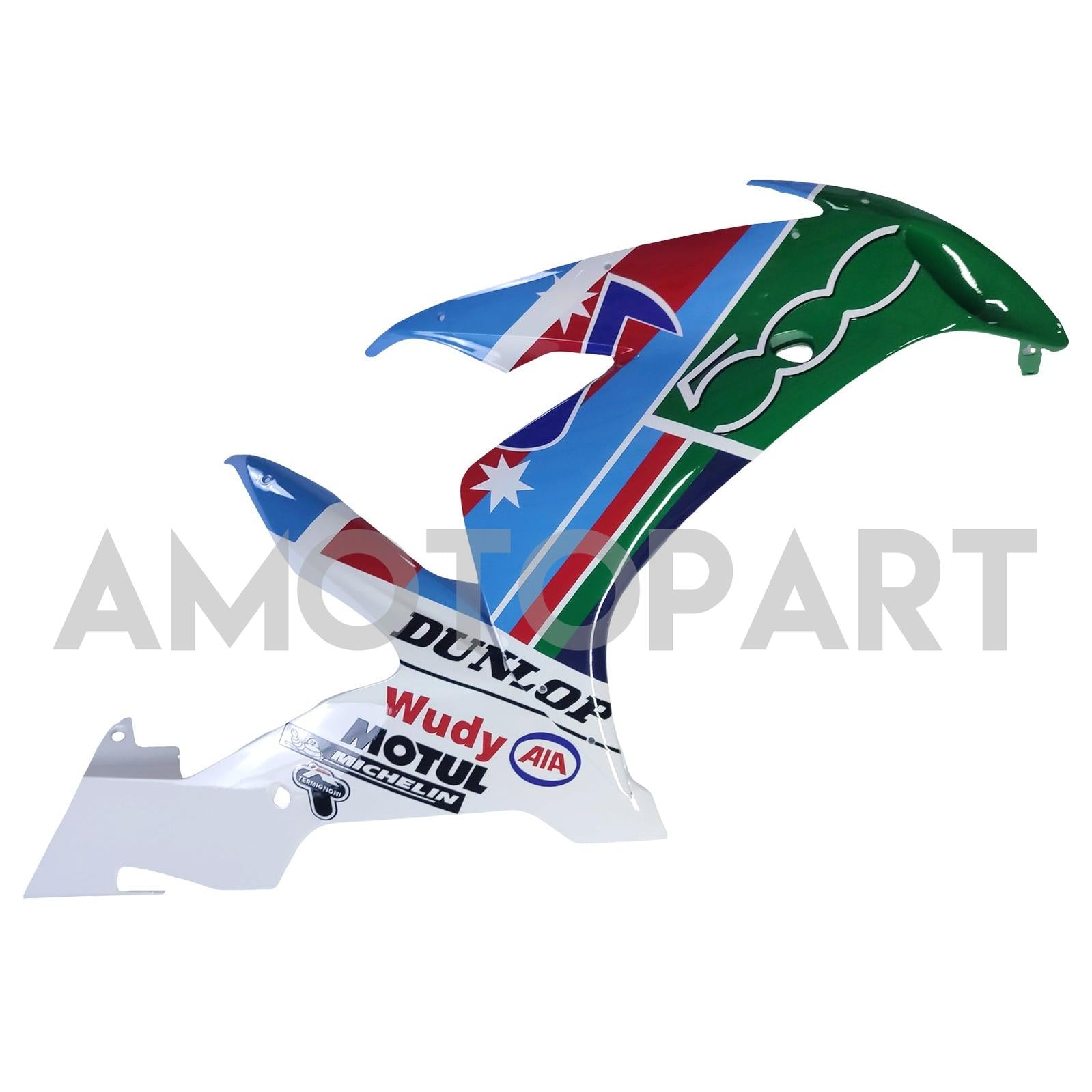 Amotopart Yamaha 2004-2006 YZF 1000 R1 White Golden Logos Fairing Kit