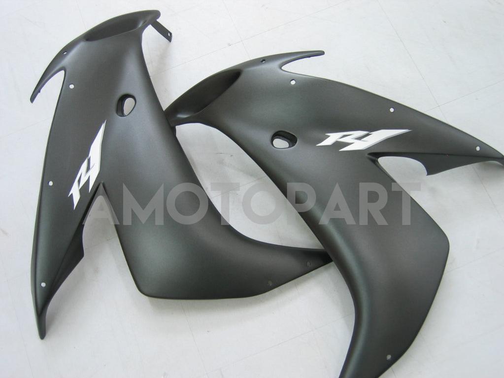 Amotopart 2004-2006 Yamaha YZF-R1 negro con kit de carenado de logotipos