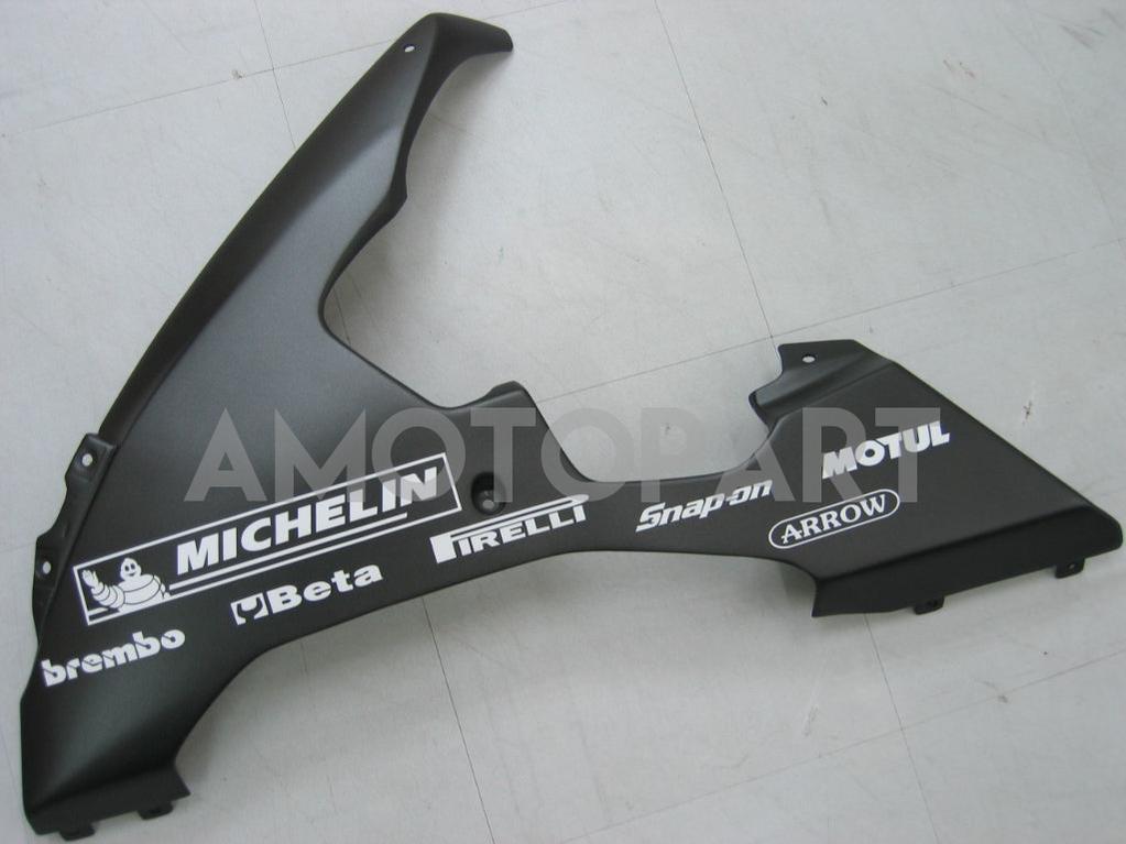 Amotopart 2004-2006 Yamaha YZF-R1 negro con kit de carenado de logotipos