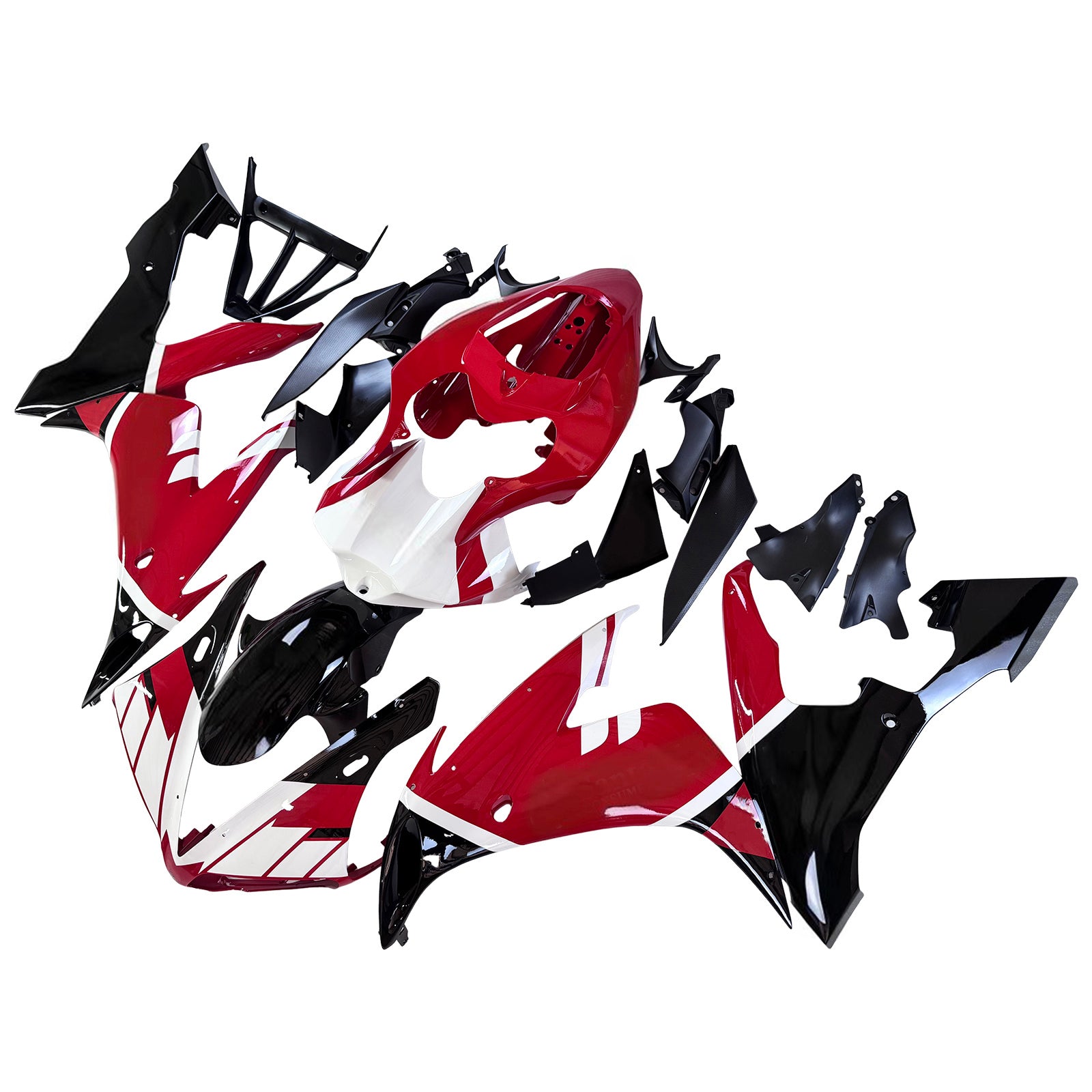 Amotopart 2004-2006 Yamaha YZF 1000 R1 Red White Fairing Kit