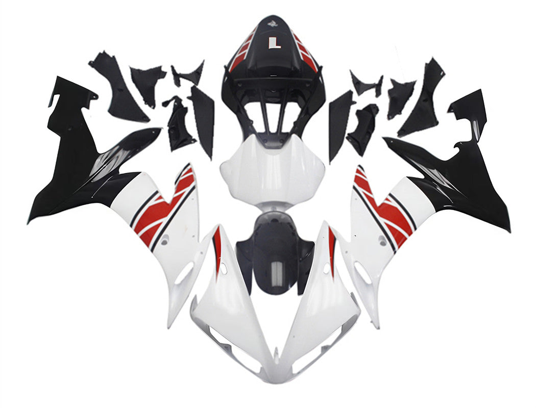 Amotopart Yamaha YZF 1000 R1 2004-2006 White&Red Fairing Kit