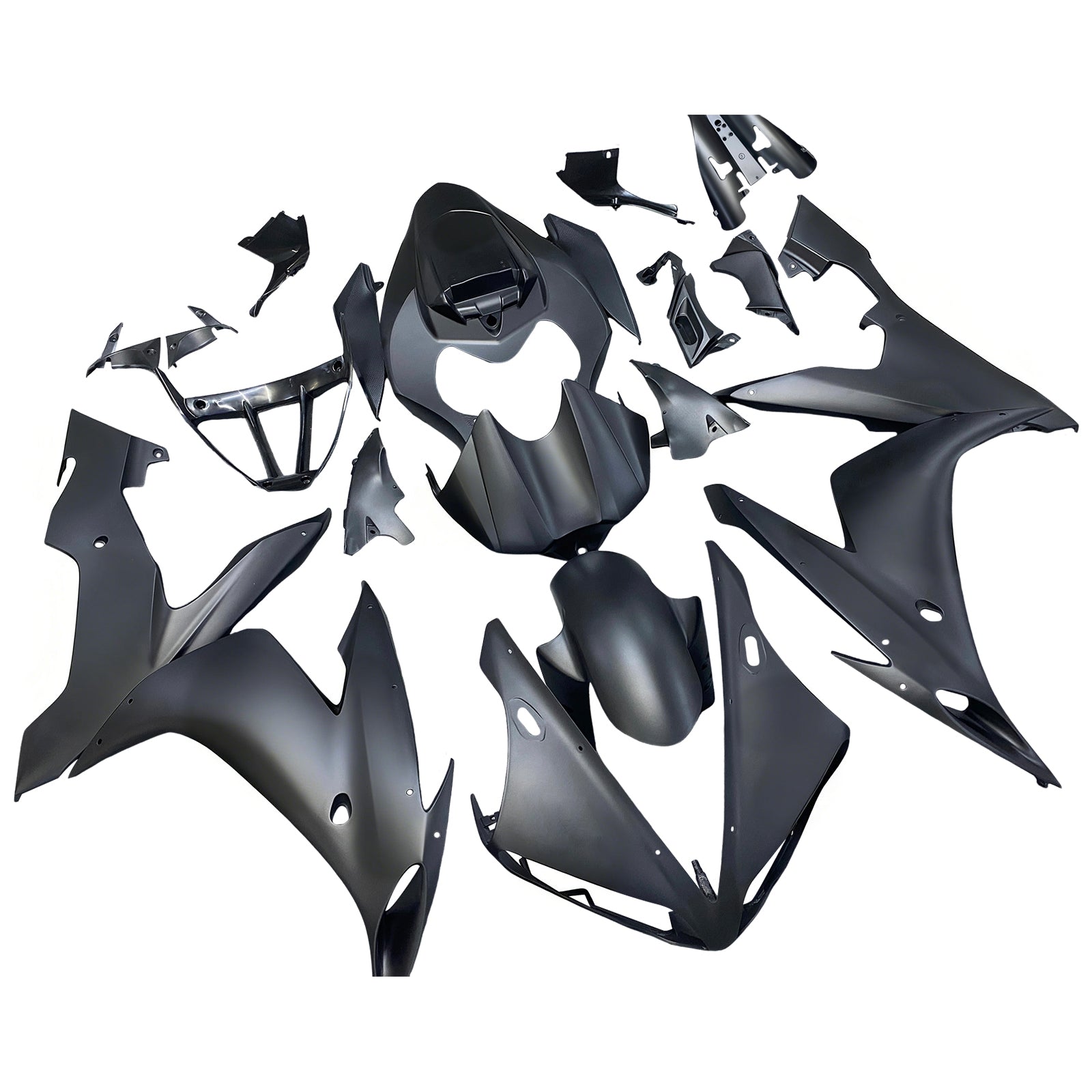 Amotopart Yamaha YZF 1000 R1 2004-2006 Matte Black Fairing Kit