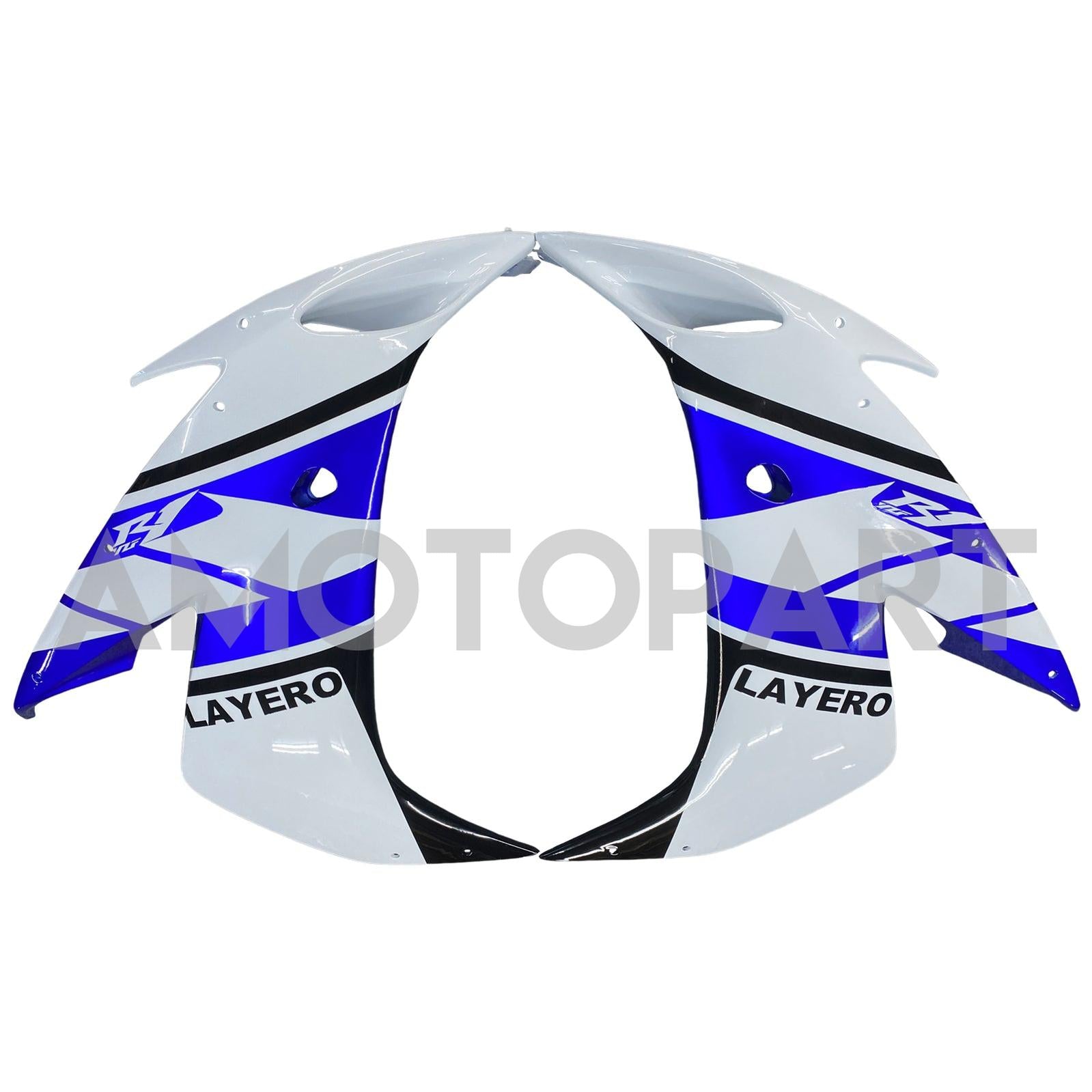 Amotopart Yamaha YZF 1000 R1 2004-2006 White&Blue Style2 Fairing Kit