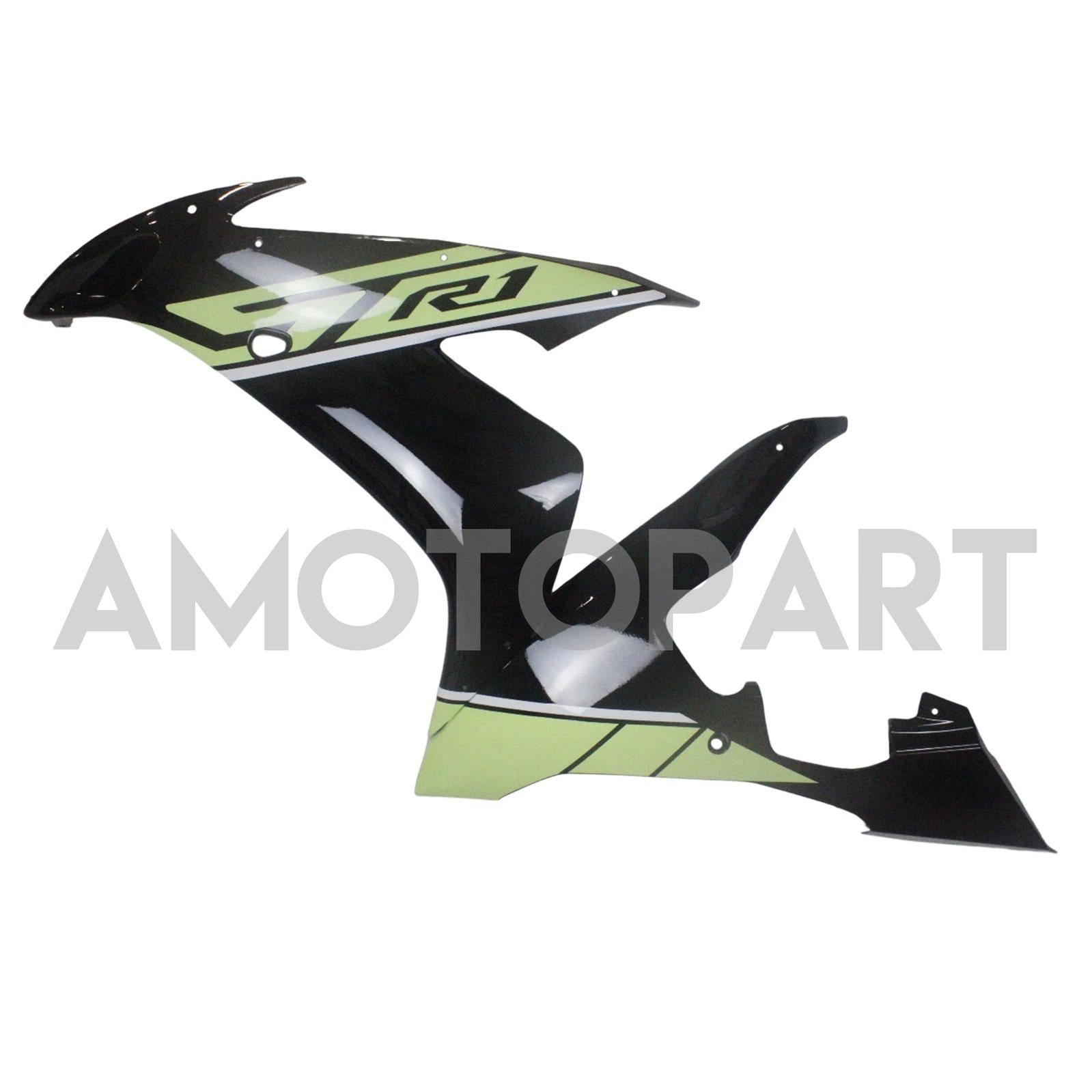 Amotopart 2004-2006 YZF 1000 R1 Yamaha Green&Black Fairing Kit
