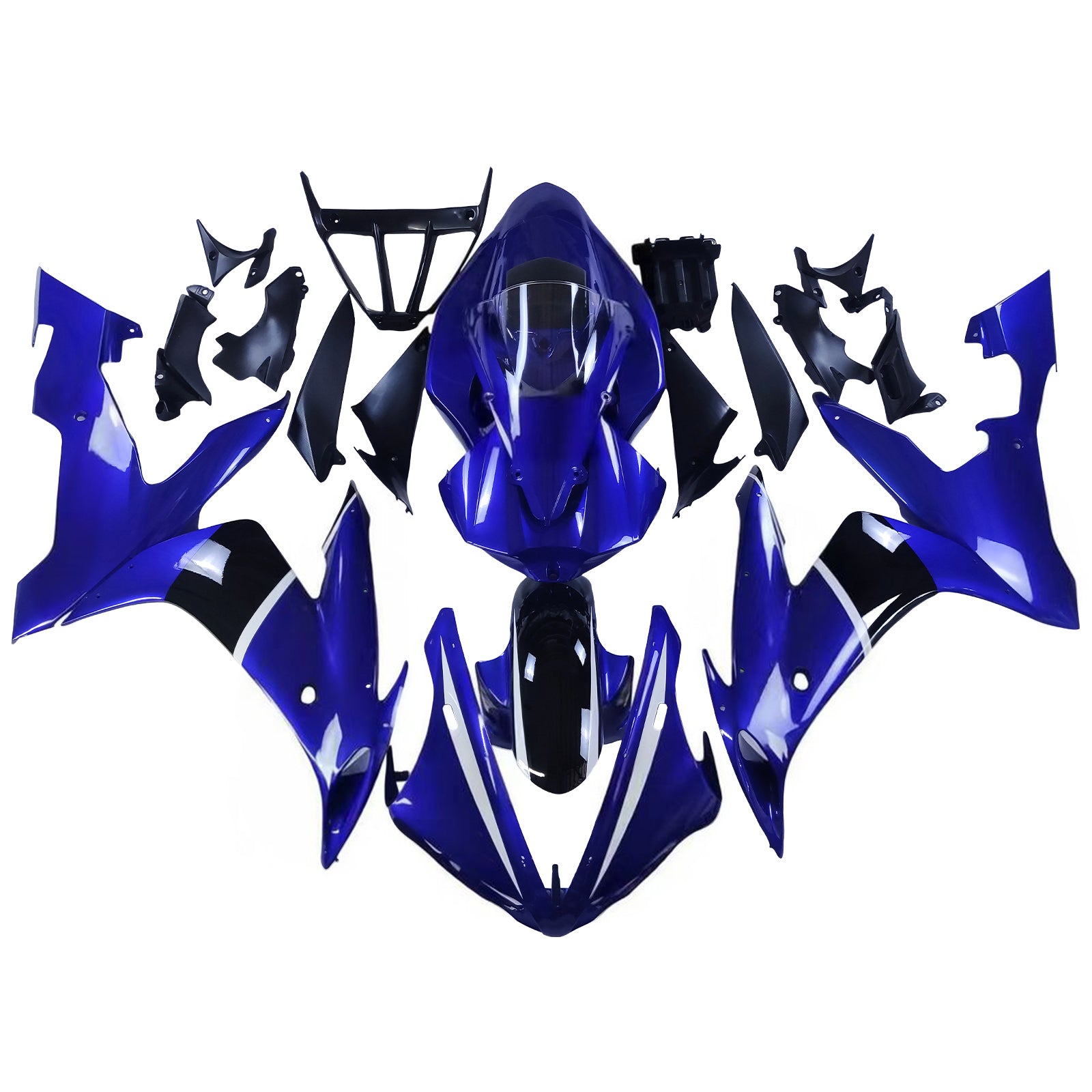 Amotopart 2004-2006 YZF 1000 R1 Yamaha Blue&Black Fairing Kit