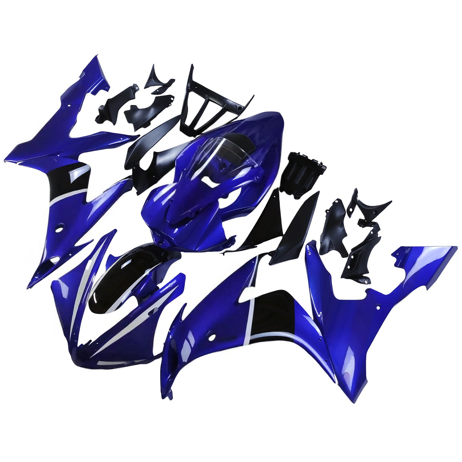 Amotopart 2004-2006 YZF 1000 R1 Yamaha Blue&Black Fairing Kit