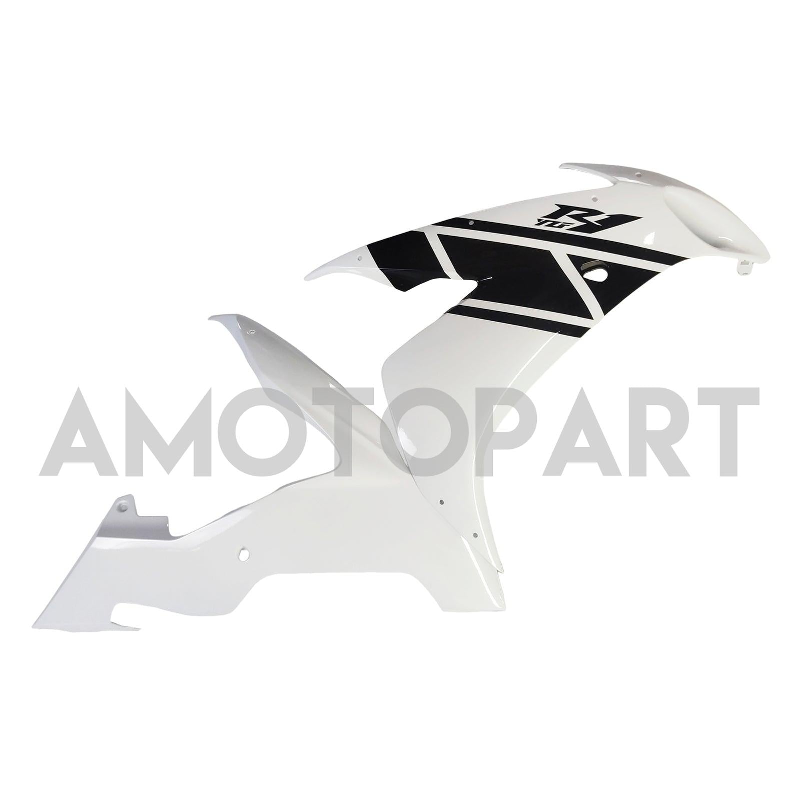 Amotopart 2004-2006 YZF 1000 R1 Yamaha White&Black Fairing Kit
