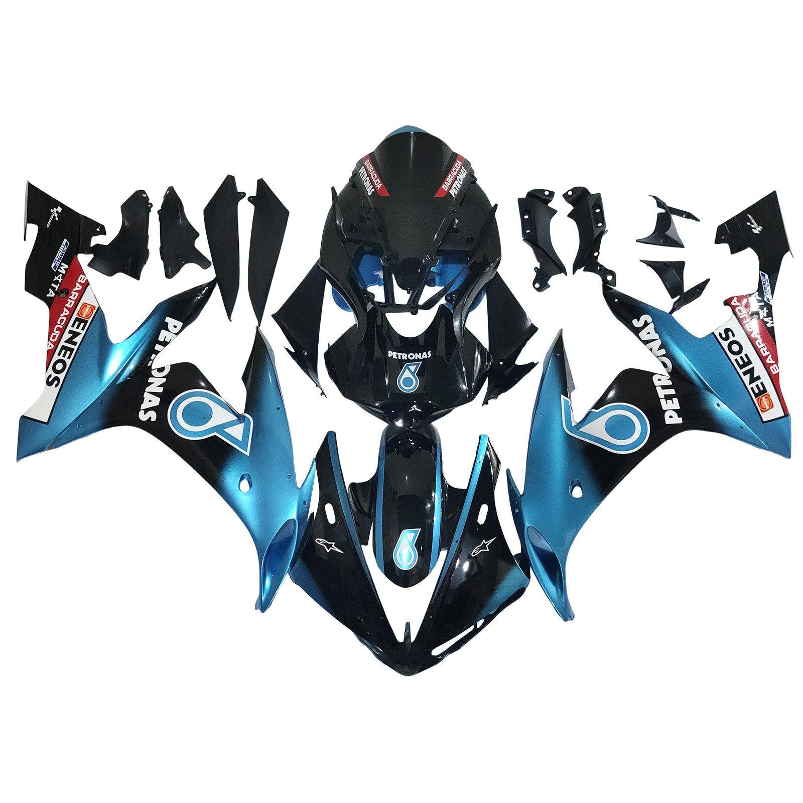 Amotopart 2004-2006 YZF 1000 R1 Yamaha Blue&Black Petronas Fairing Kit