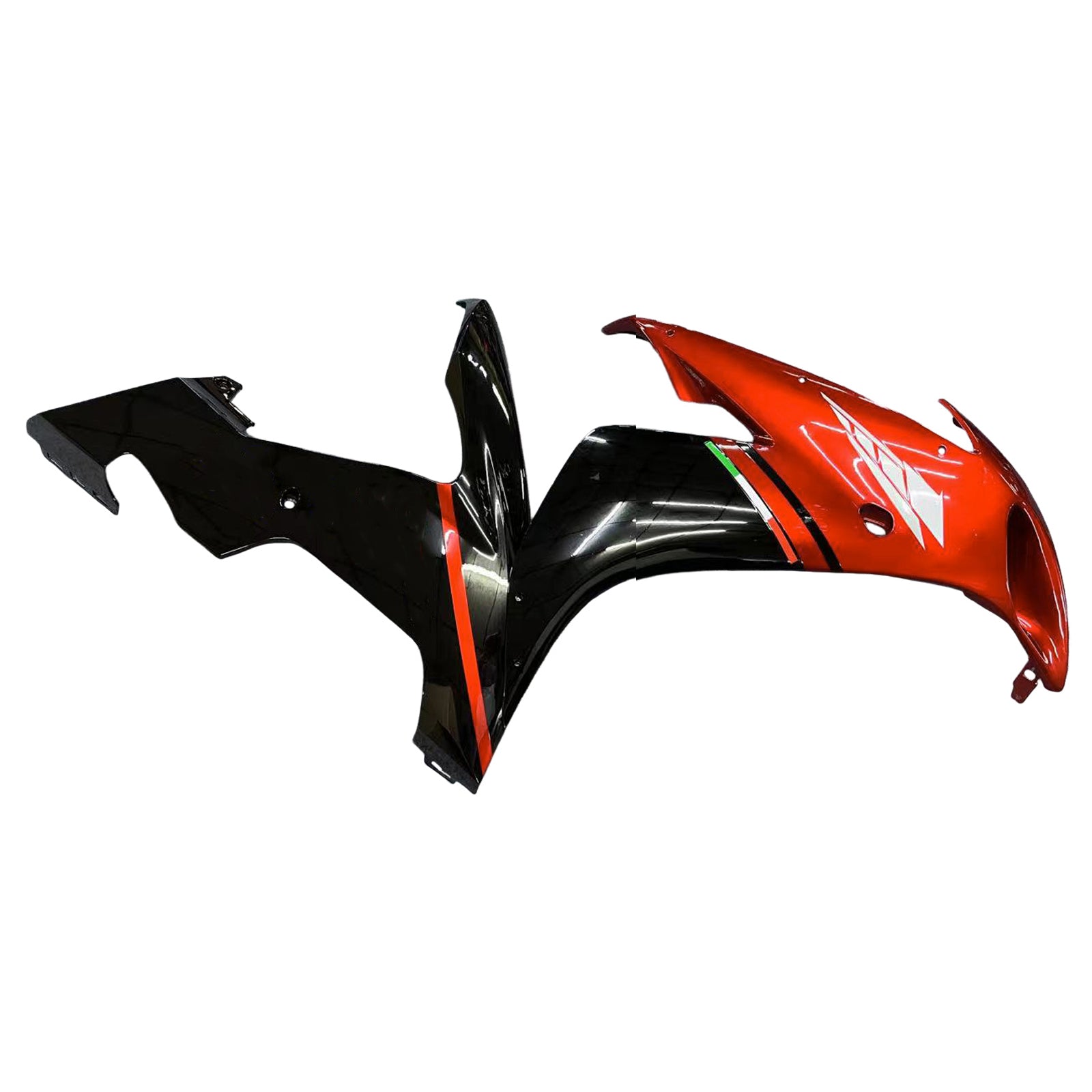 Amotopart 2004-2006 YZF 1000 R1 Yamaha Rouge Brillant&Kit de carénage noir