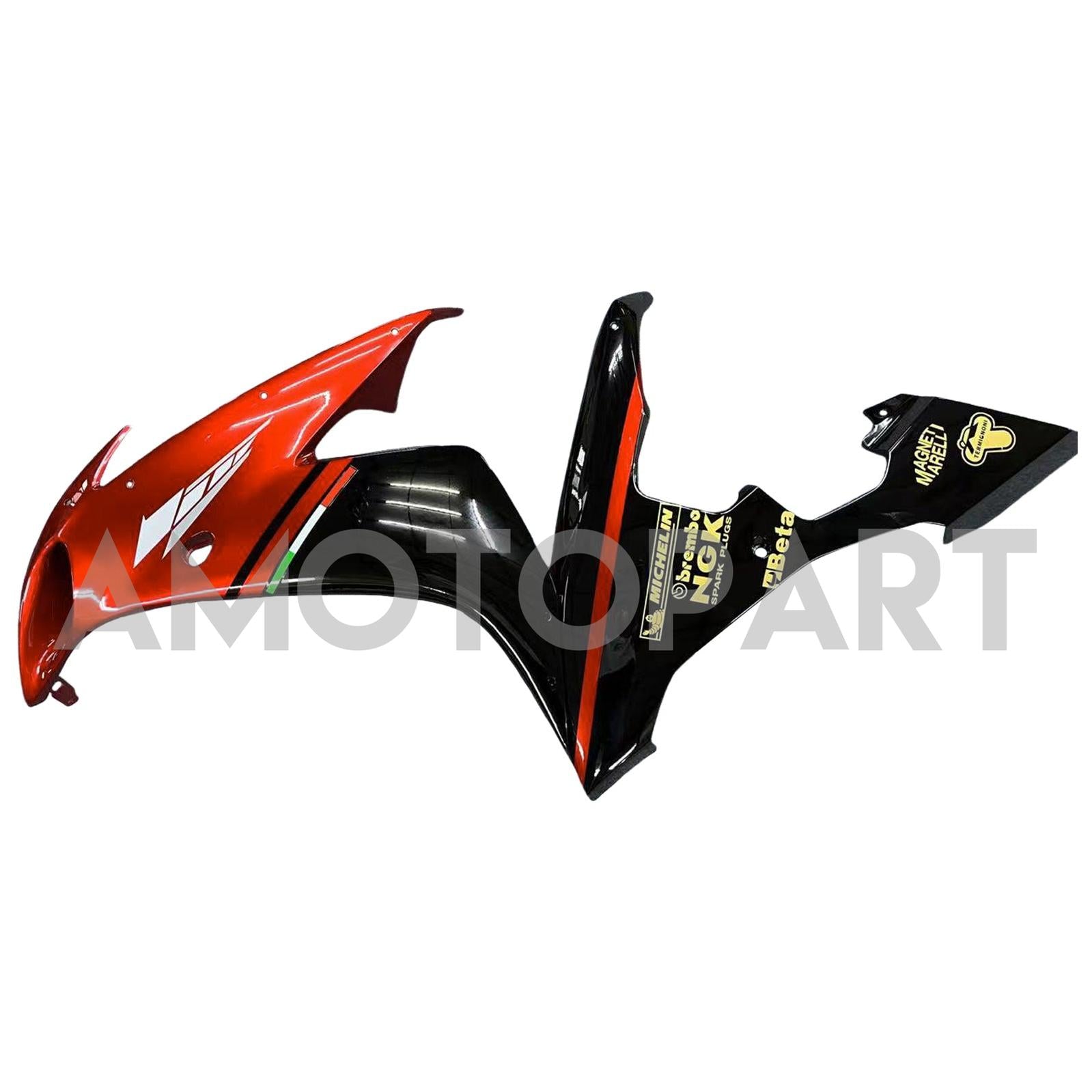 Amotopart 2004-2006 YZF 1000 R1 Yamaha Glanzrot&Schwarzes Verkleidungsset