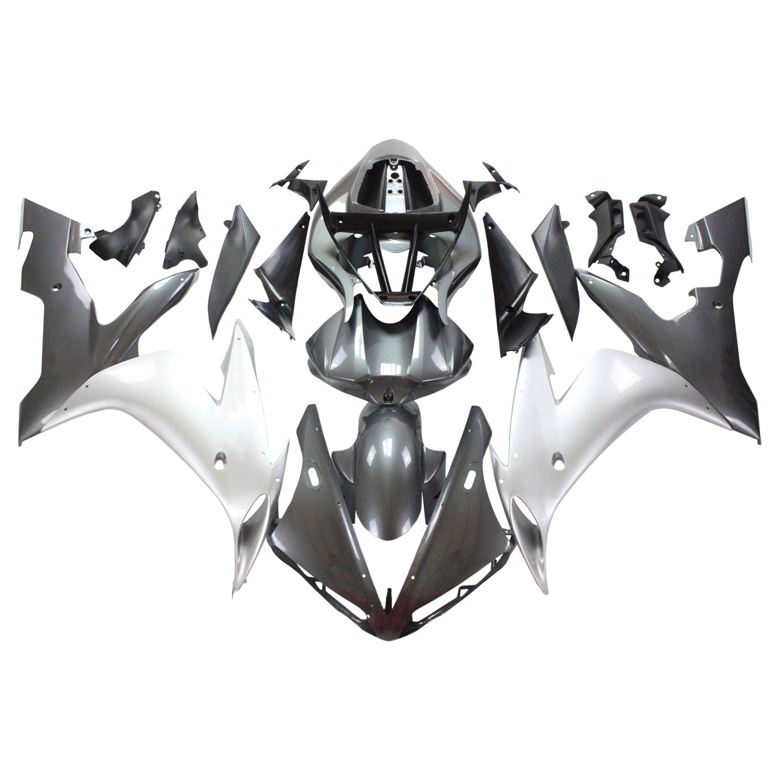 Amotopart Yamaha 2004-2006 YZF 1000 R1 Kit carenatura argento